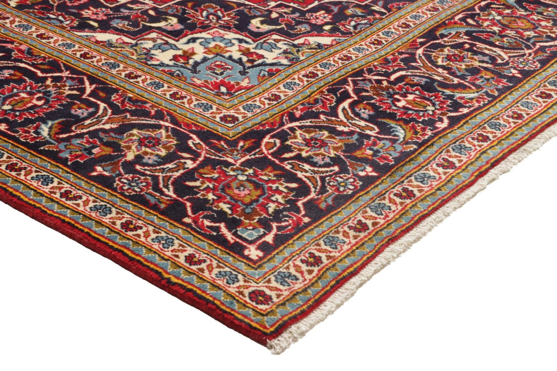 Handgeknüpfter Kashan Perserteppich 198 × 312 cm