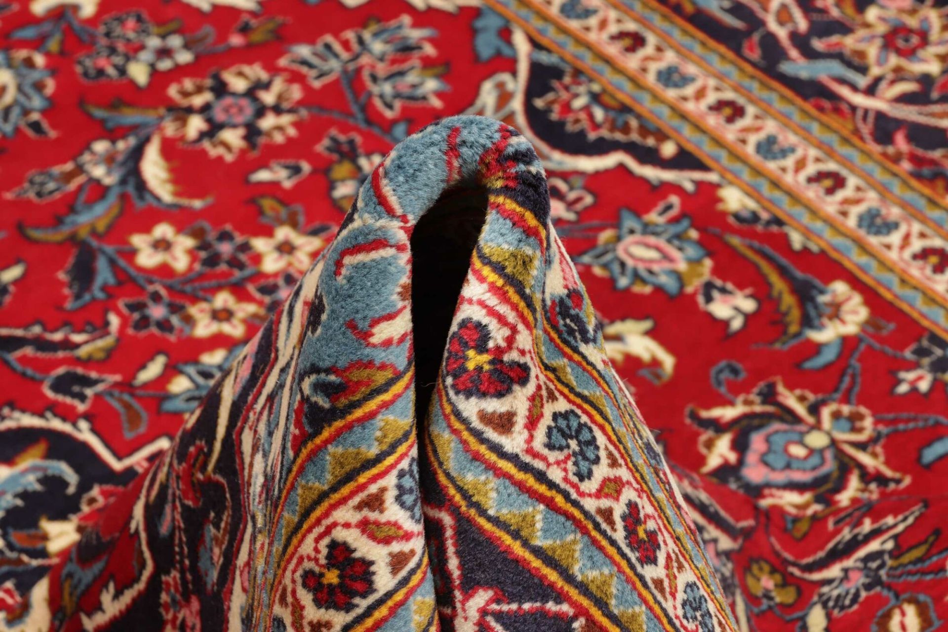 Handgeknüpfter Kashan Perserteppich 198 × 312 cm
