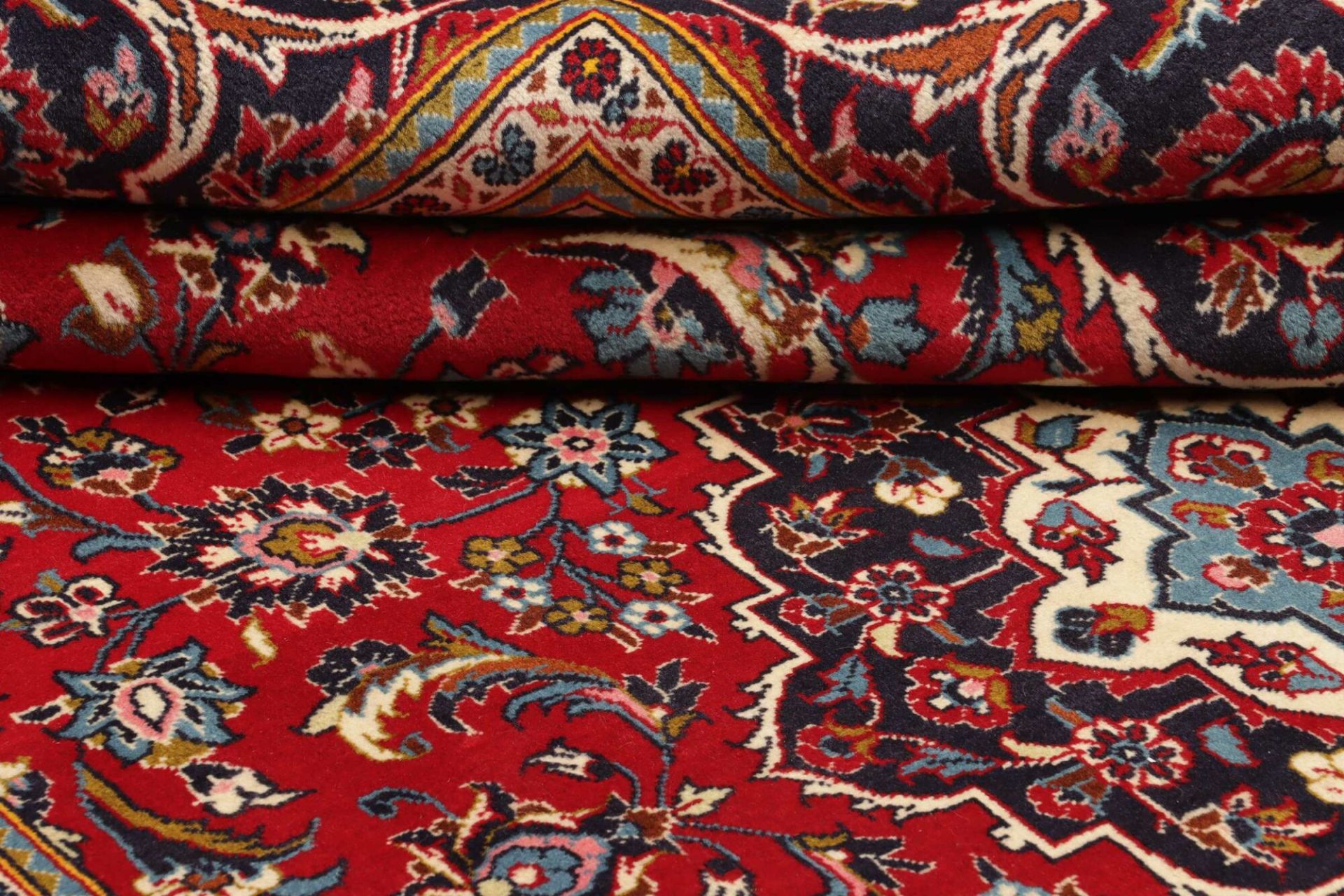 Handgeknüpfter Kashan Perserteppich 198 × 312 cm