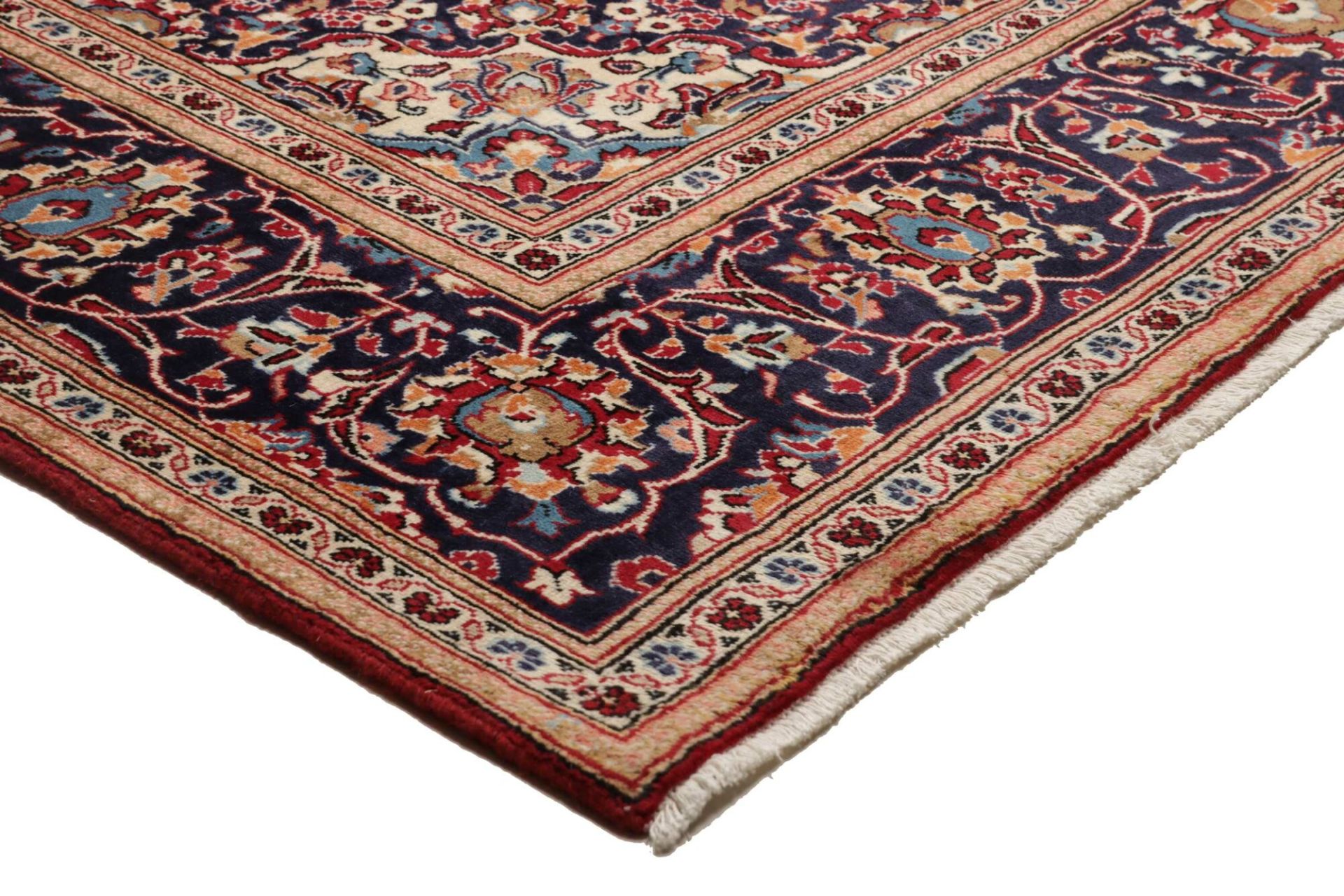 Handgeknüpfter Kashan Perserteppich, 201 × 303 cm, Wolle