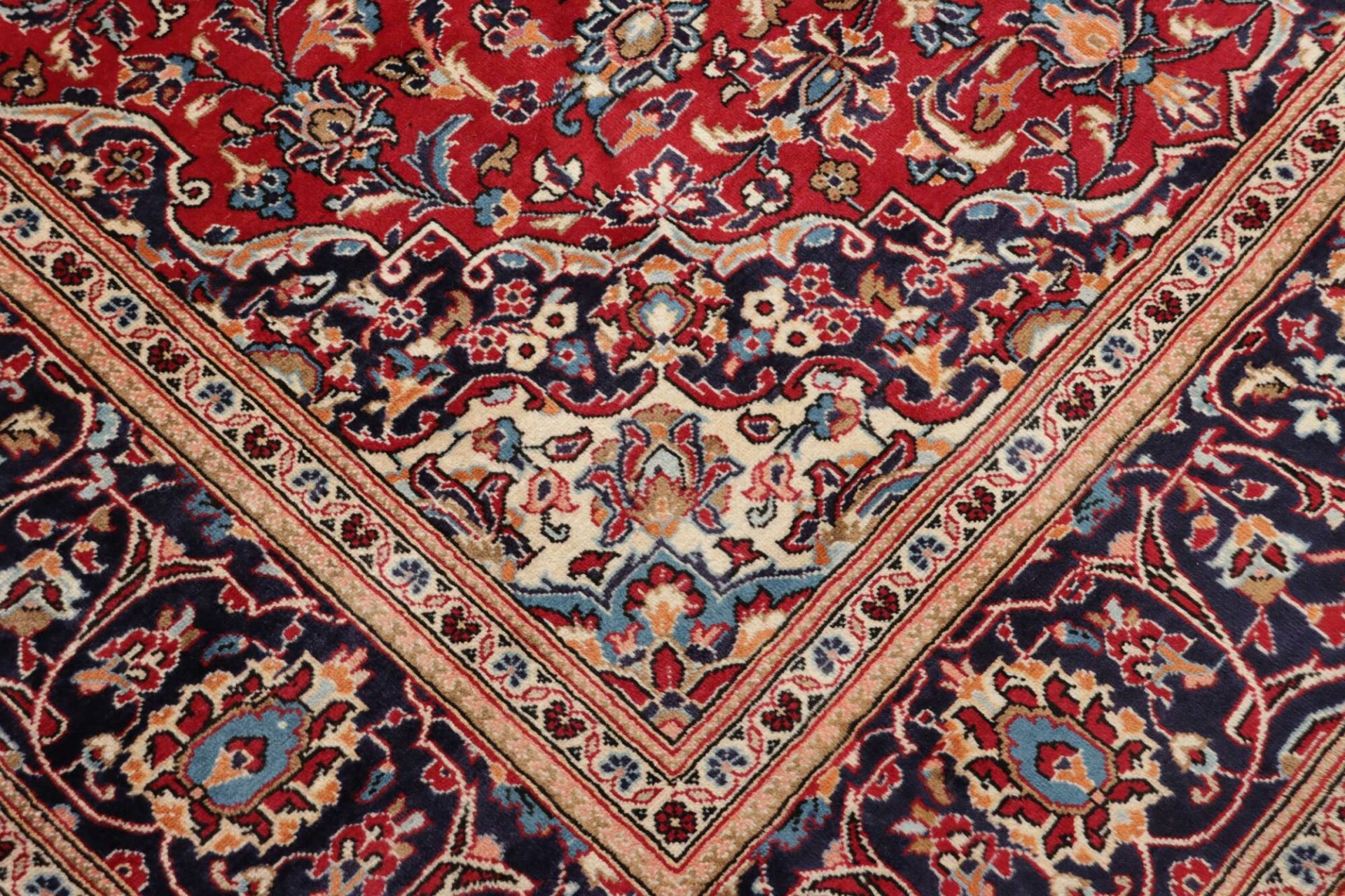 Handgeknüpfter Kashan Perserteppich, 201 × 303 cm, Wolle
