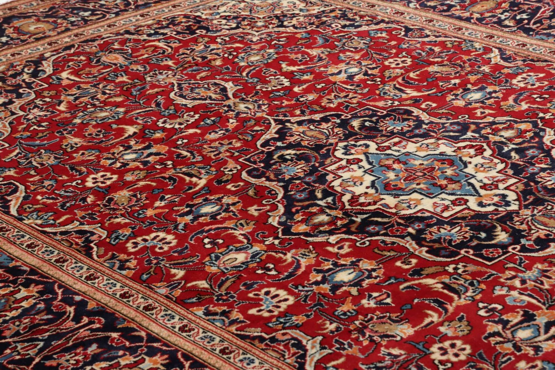 Handgeknüpfter Kashan Perserteppich, 201 × 303 cm, Wolle