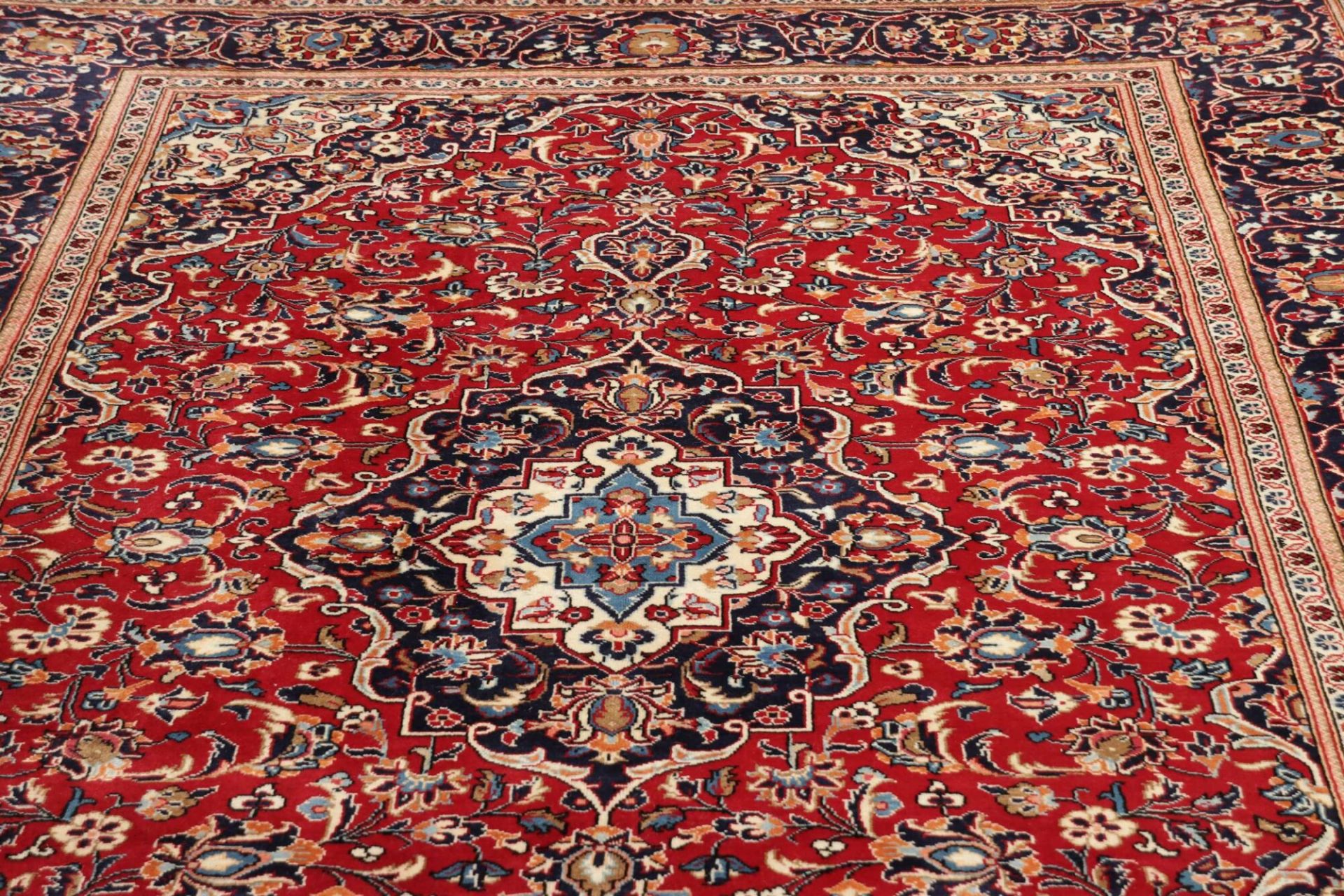 Handgeknüpfter Kashan Perserteppich, 201 × 303 cm, Wolle