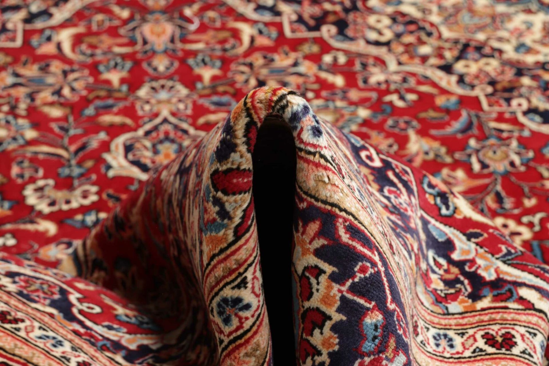 Handgeknüpfter Kashan Perserteppich, 201 × 303 cm, Wolle