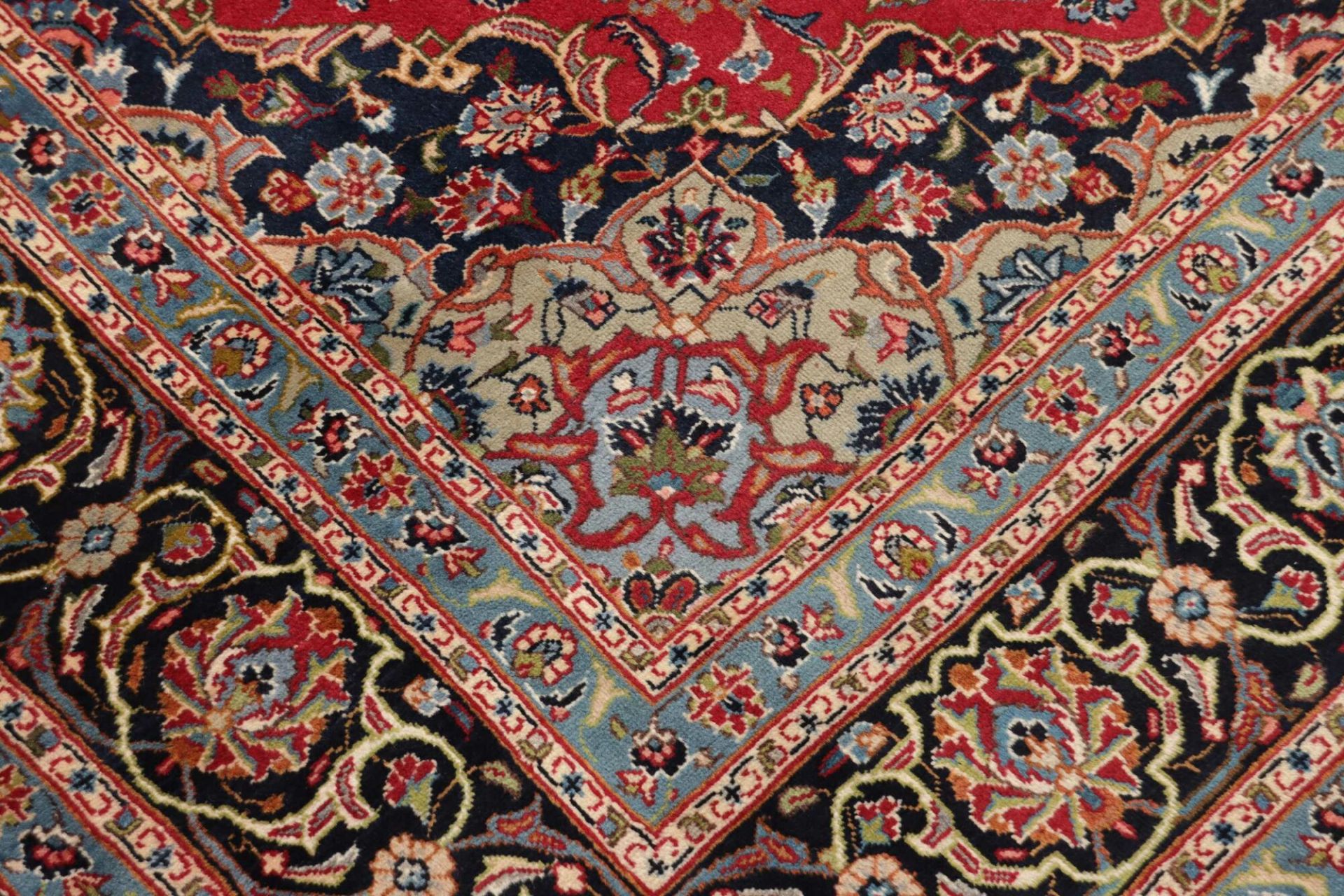 Handgeknüpfter Kashan Perserteppich 197 × 302 cm