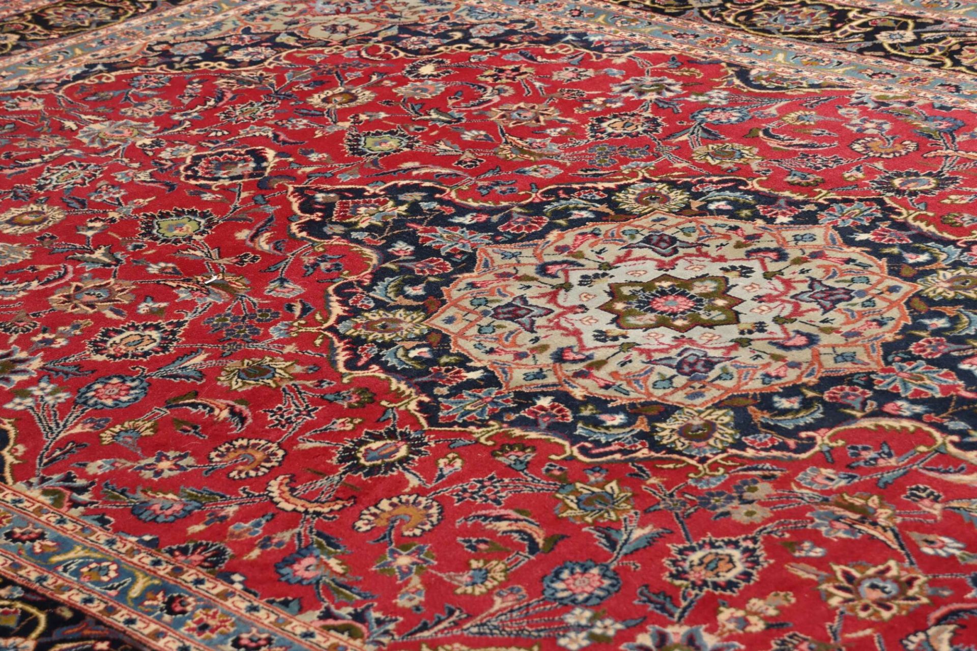 Handgeknüpfter Kashan Perserteppich 197 × 302 cm