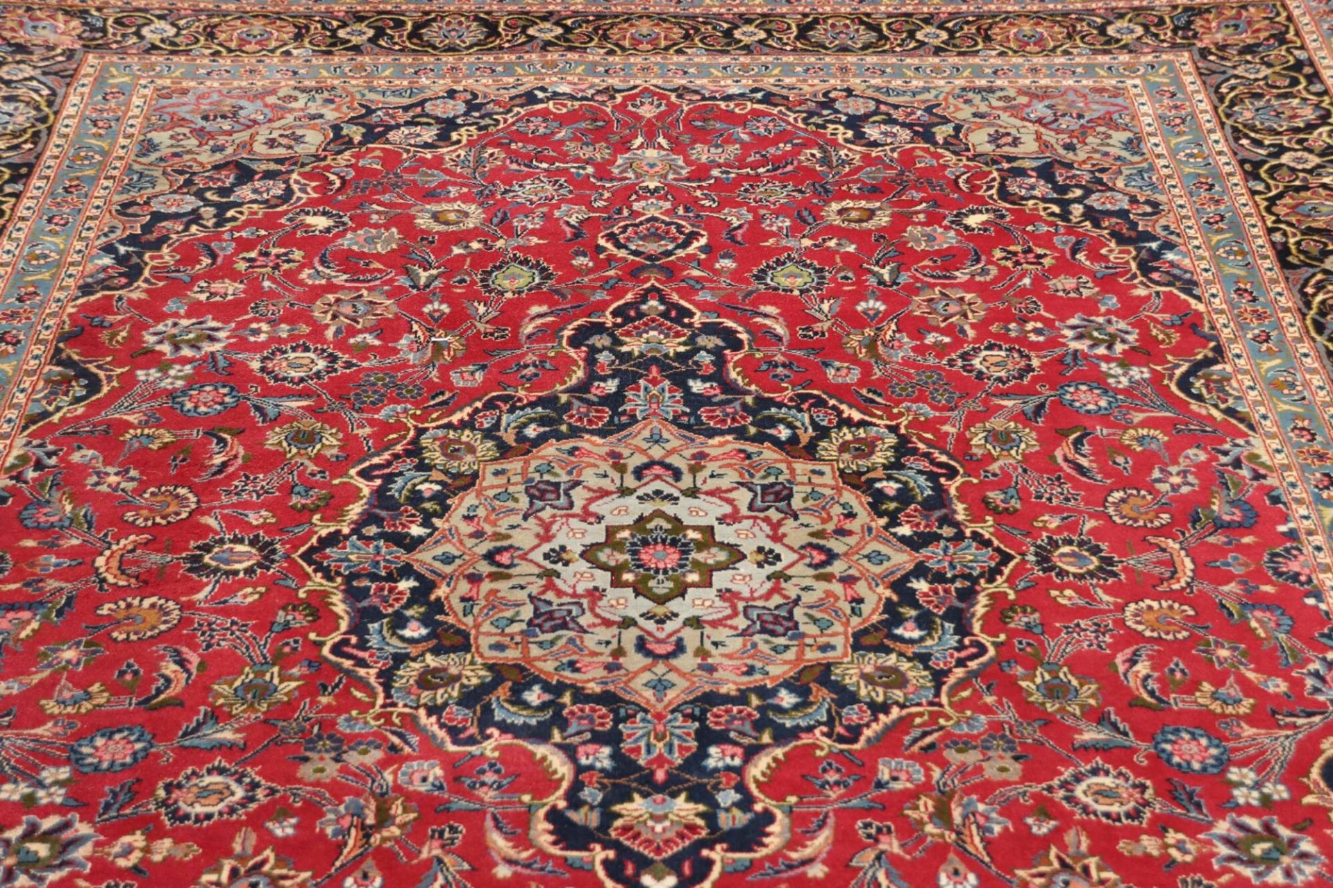 Handgeknüpfter Kashan Perserteppich 197 × 302 cm