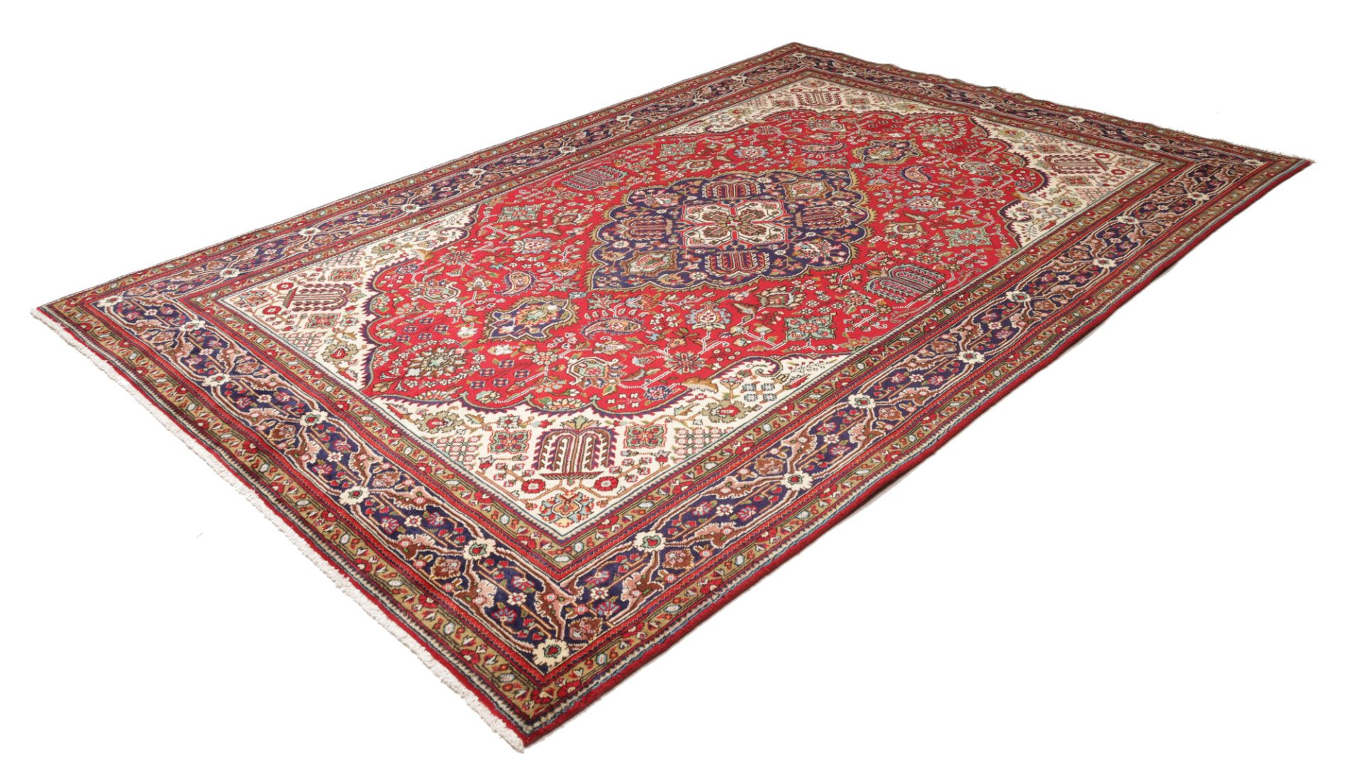 Täbriz Perserteppich 203 × 299 cm aus Wolle, handgeknüpft