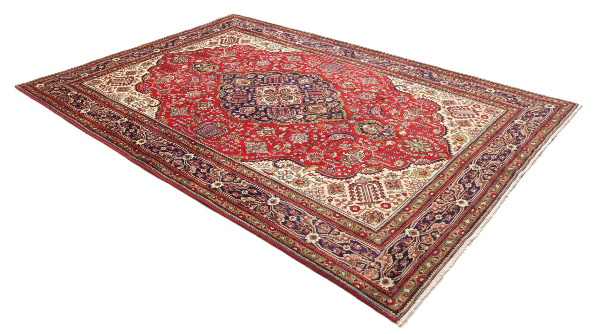 Täbriz Perserteppich 203 × 299 cm aus Wolle, handgeknüpft