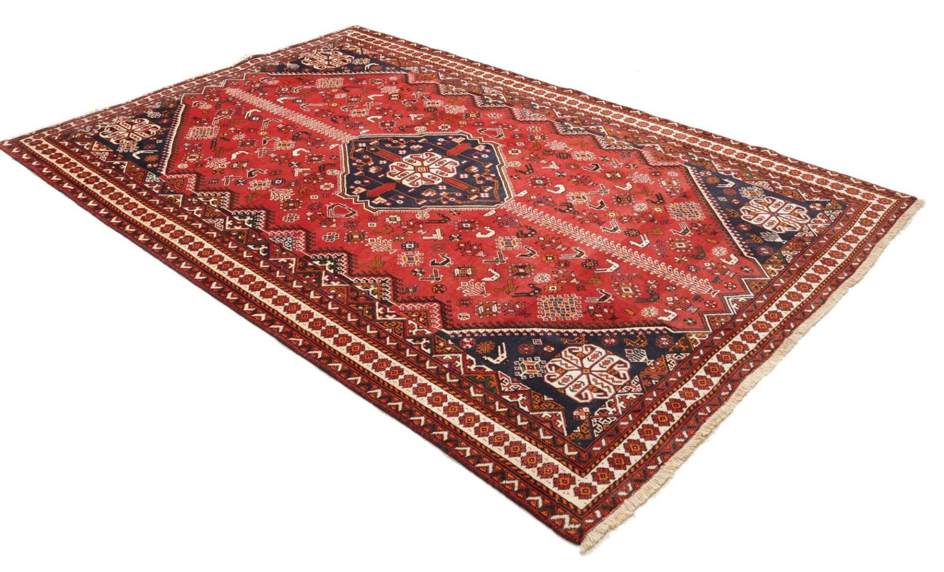 Qashqai Perserteppich 209 × 314 cm aus Wolle, handgeknüpft