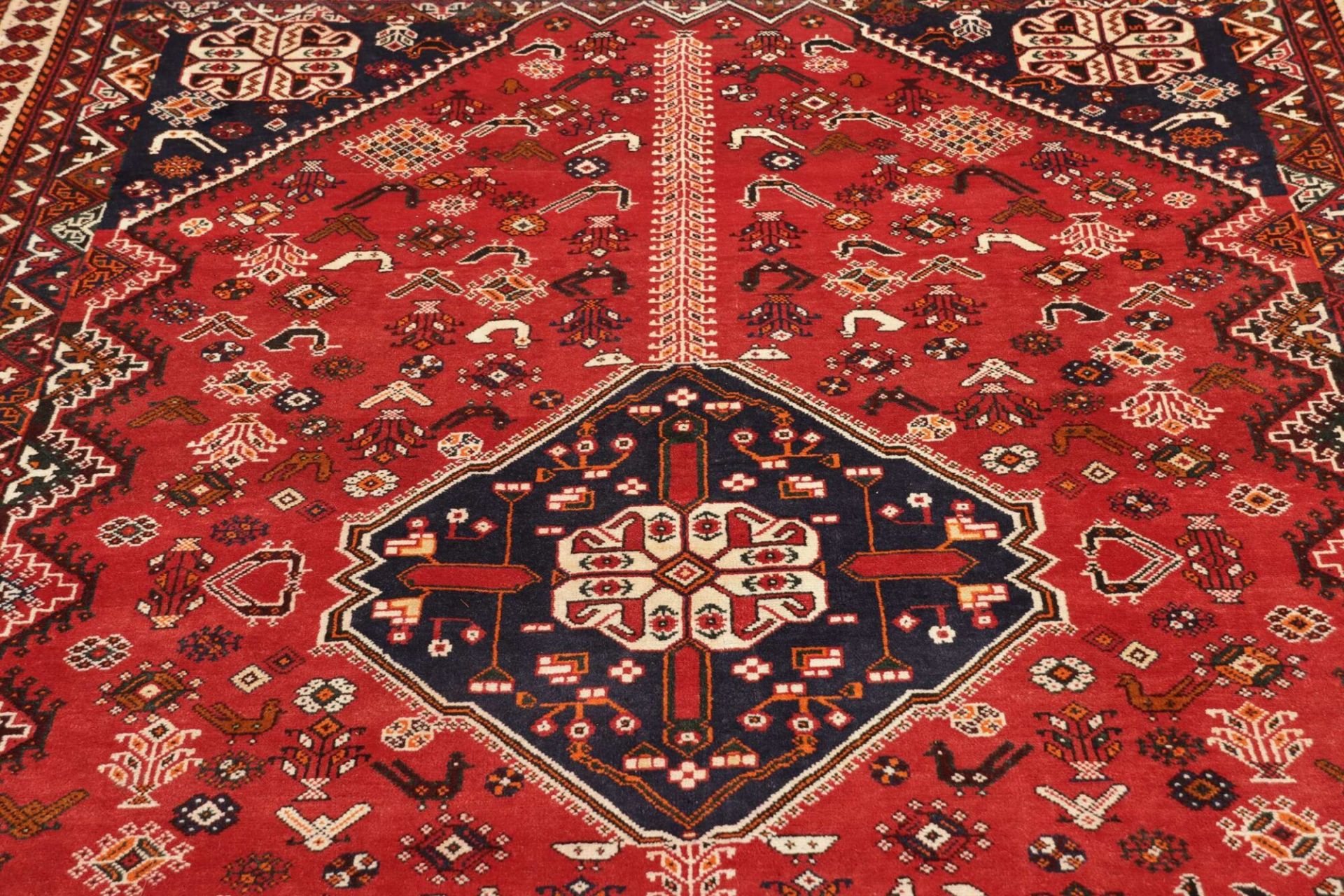 Qashqai Perserteppich 209 × 314 cm aus Wolle, handgeknüpft