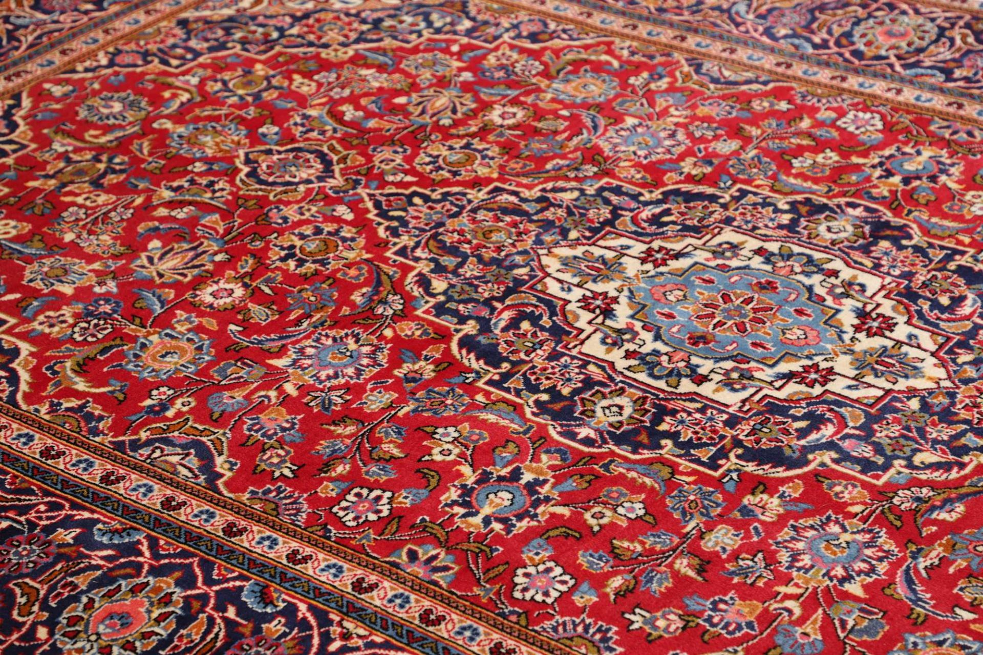 Handgeknüpfter Kashan Perserteppich, 193 × 302 cm, Wolle