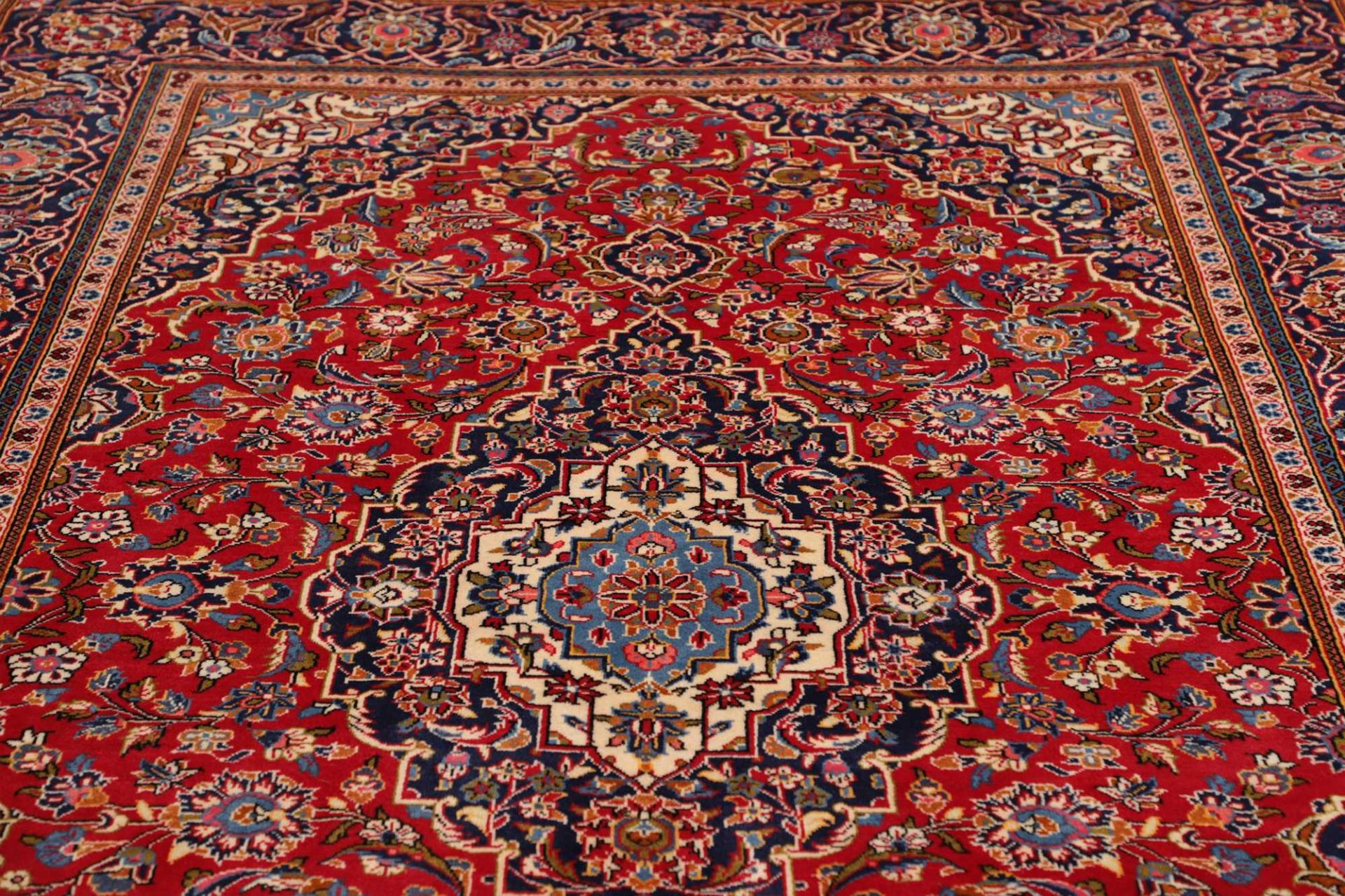 Handgeknüpfter Kashan Perserteppich, 193 × 302 cm, Wolle