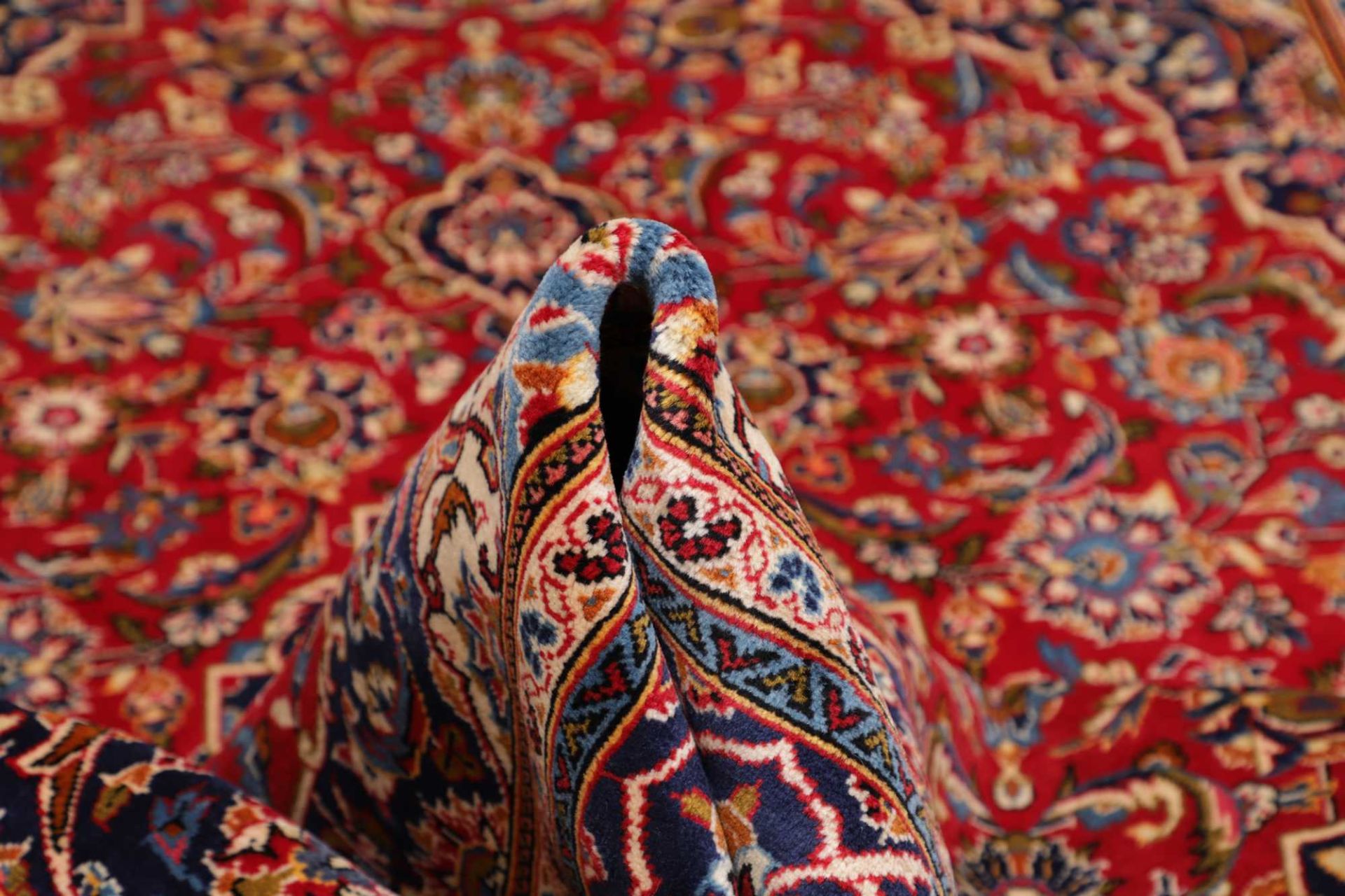 Handgeknüpfter Kashan Perserteppich, 193 × 302 cm, Wolle
