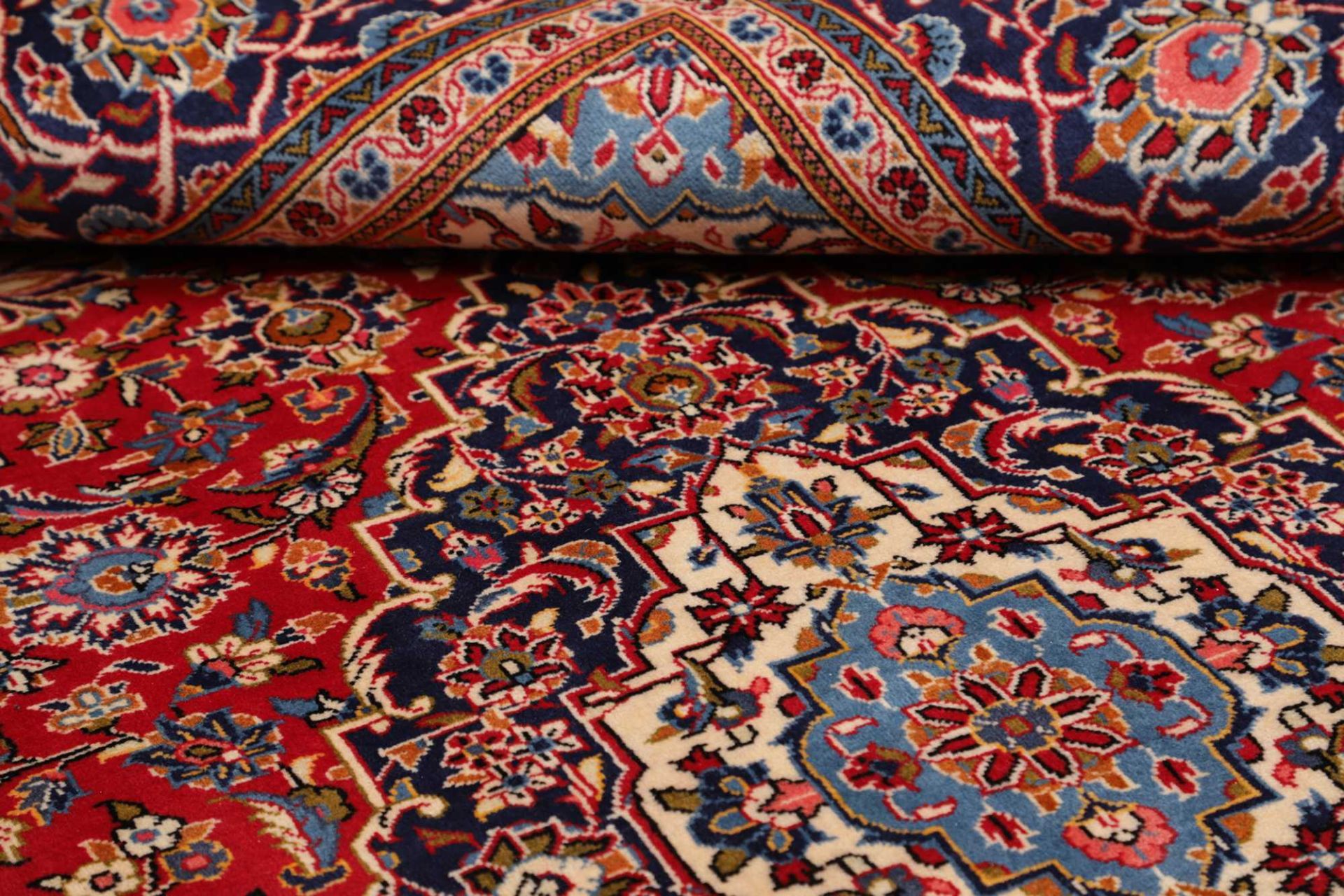 Handgeknüpfter Kashan Perserteppich, 193 × 302 cm, Wolle