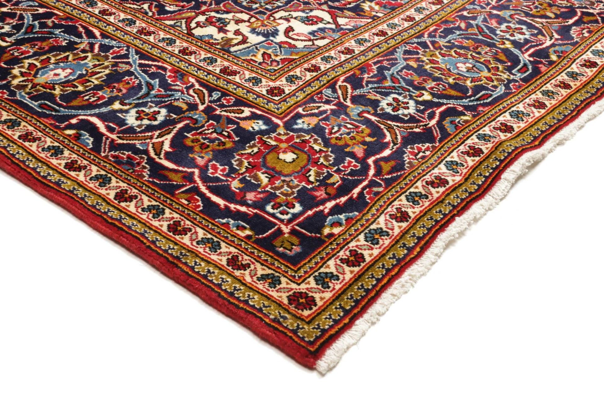 Handgeknüpfter Kashan Perserteppich, 201 × 302 cm, Wolle