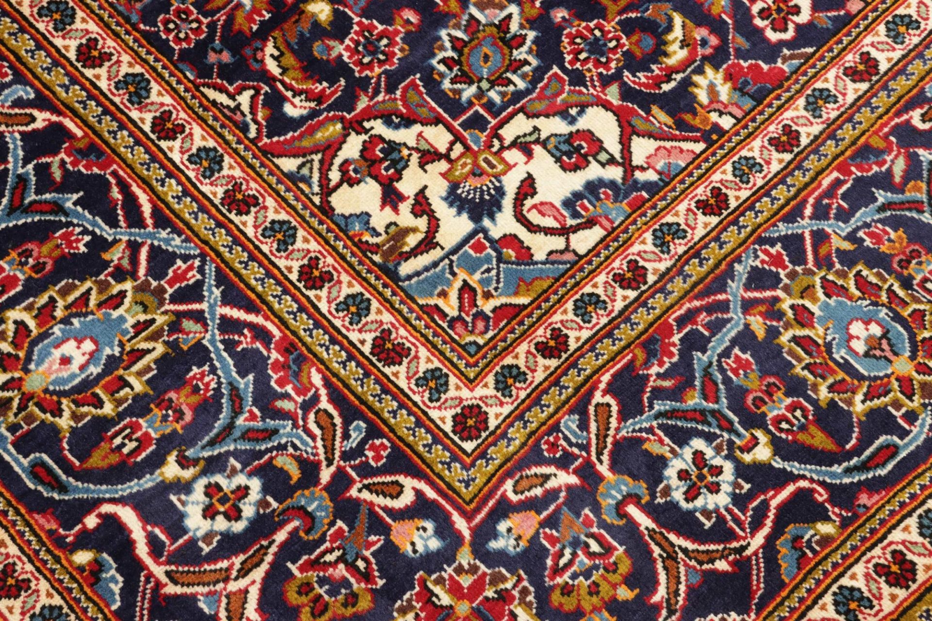 Handgeknüpfter Kashan Perserteppich, 201 × 302 cm, Wolle