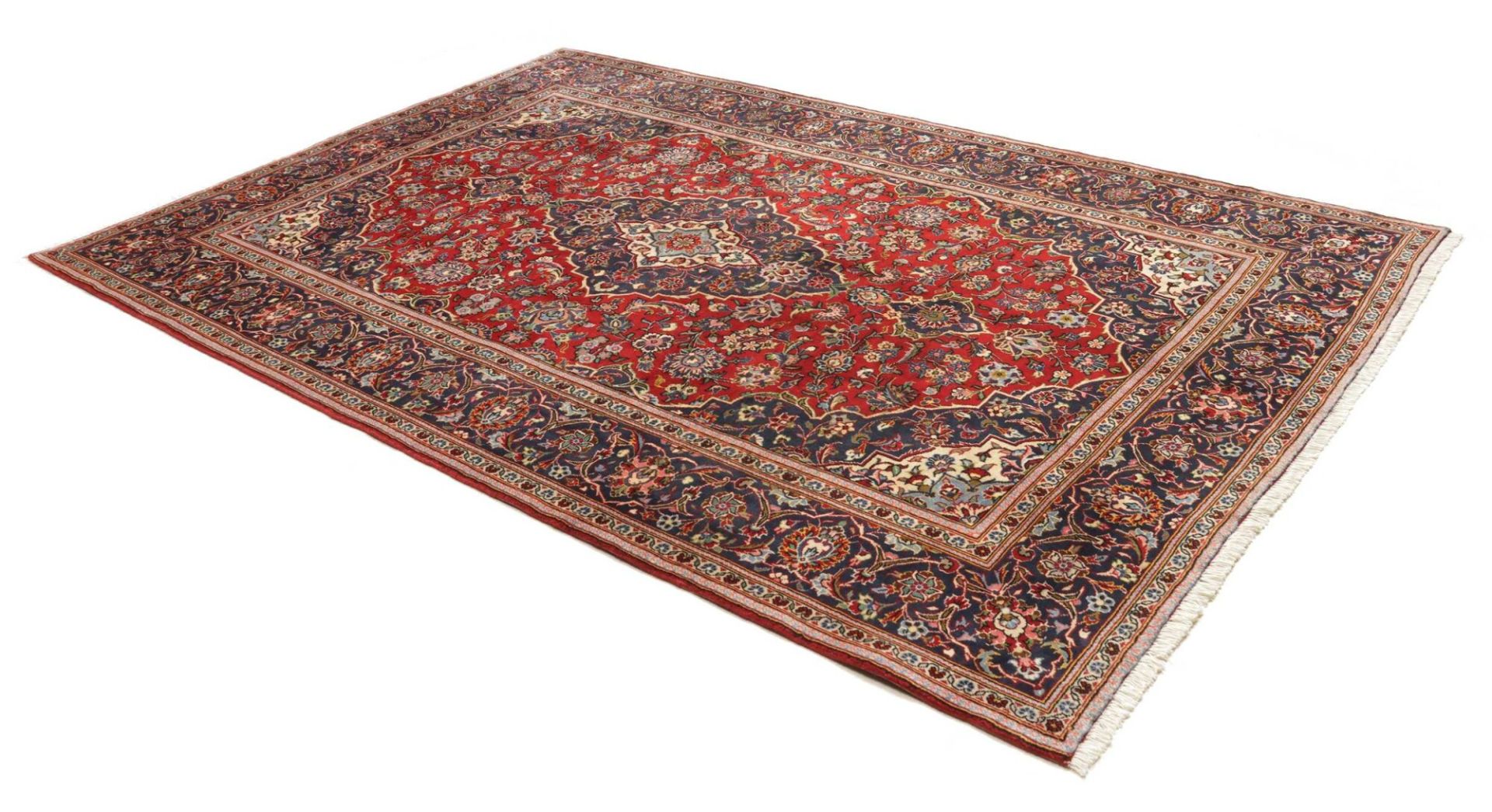 Kashan Perserteppich aus Iran, 197 × 297 cm