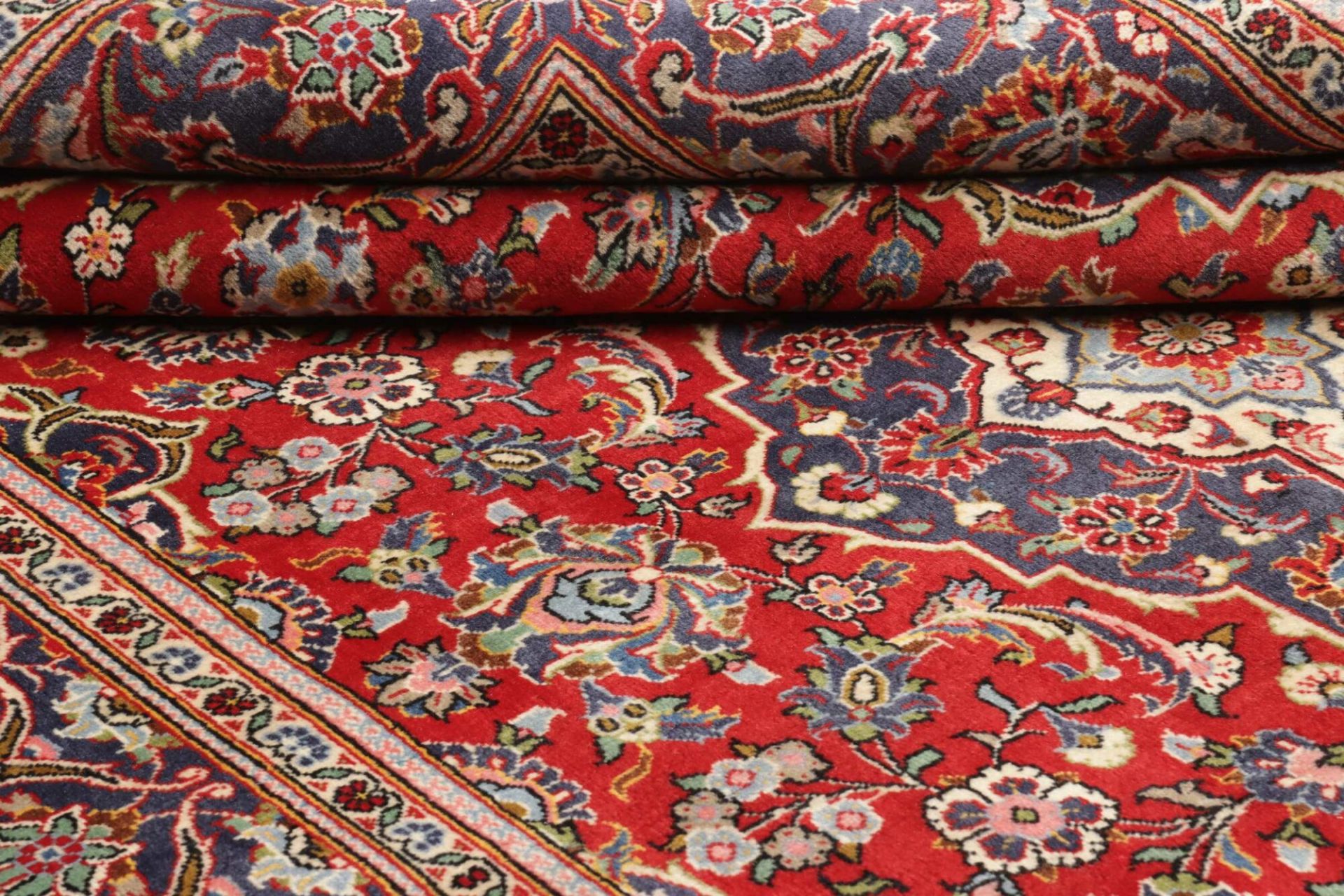 Kashan Perserteppich aus Iran, 197 × 297 cm