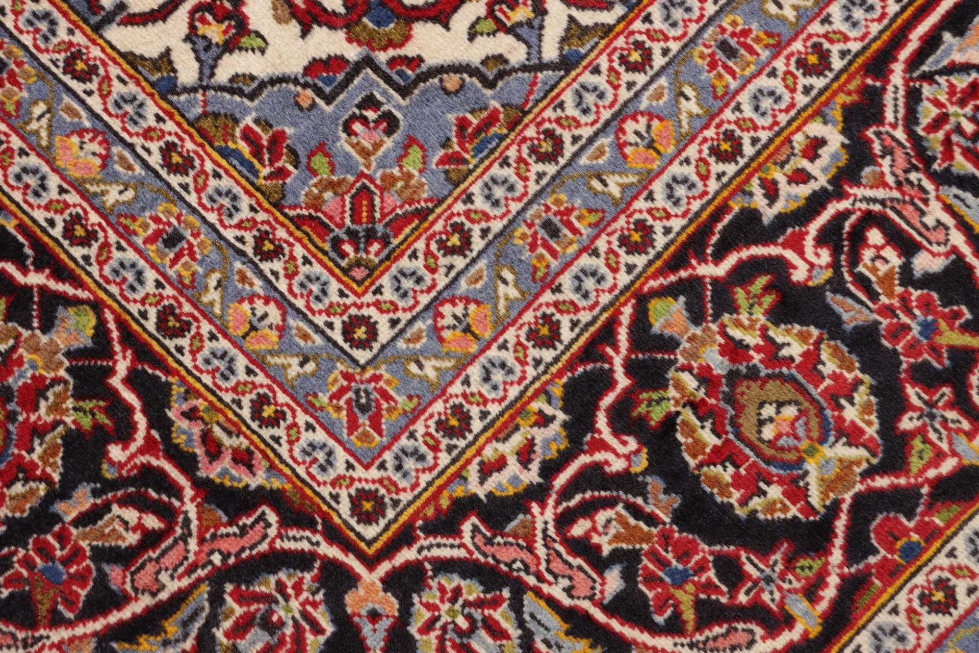 Kashan Perserteppich 201 × 304 cm aus Wolle, handgeknüpft