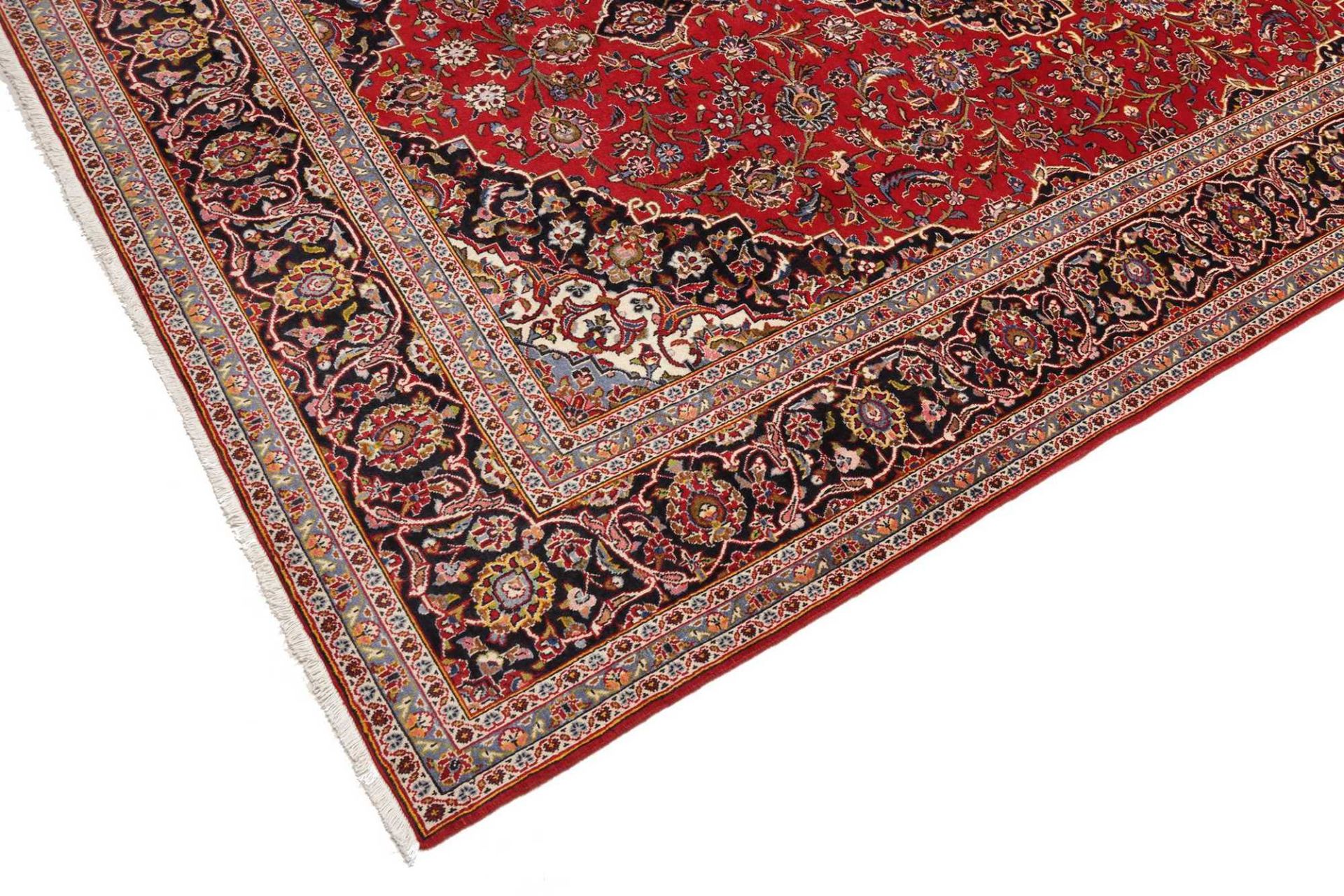 Kashan Perserteppich 201 × 304 cm aus Wolle, handgeknüpft