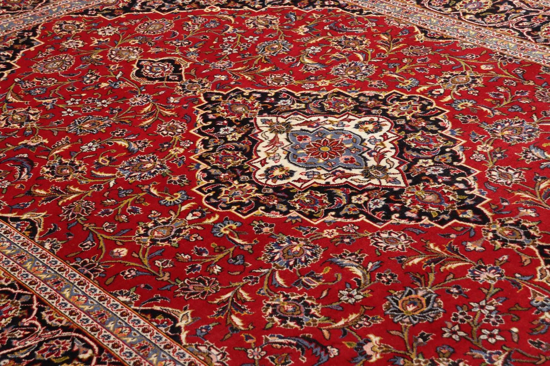 Kashan Perserteppich 201 × 304 cm aus Wolle, handgeknüpft