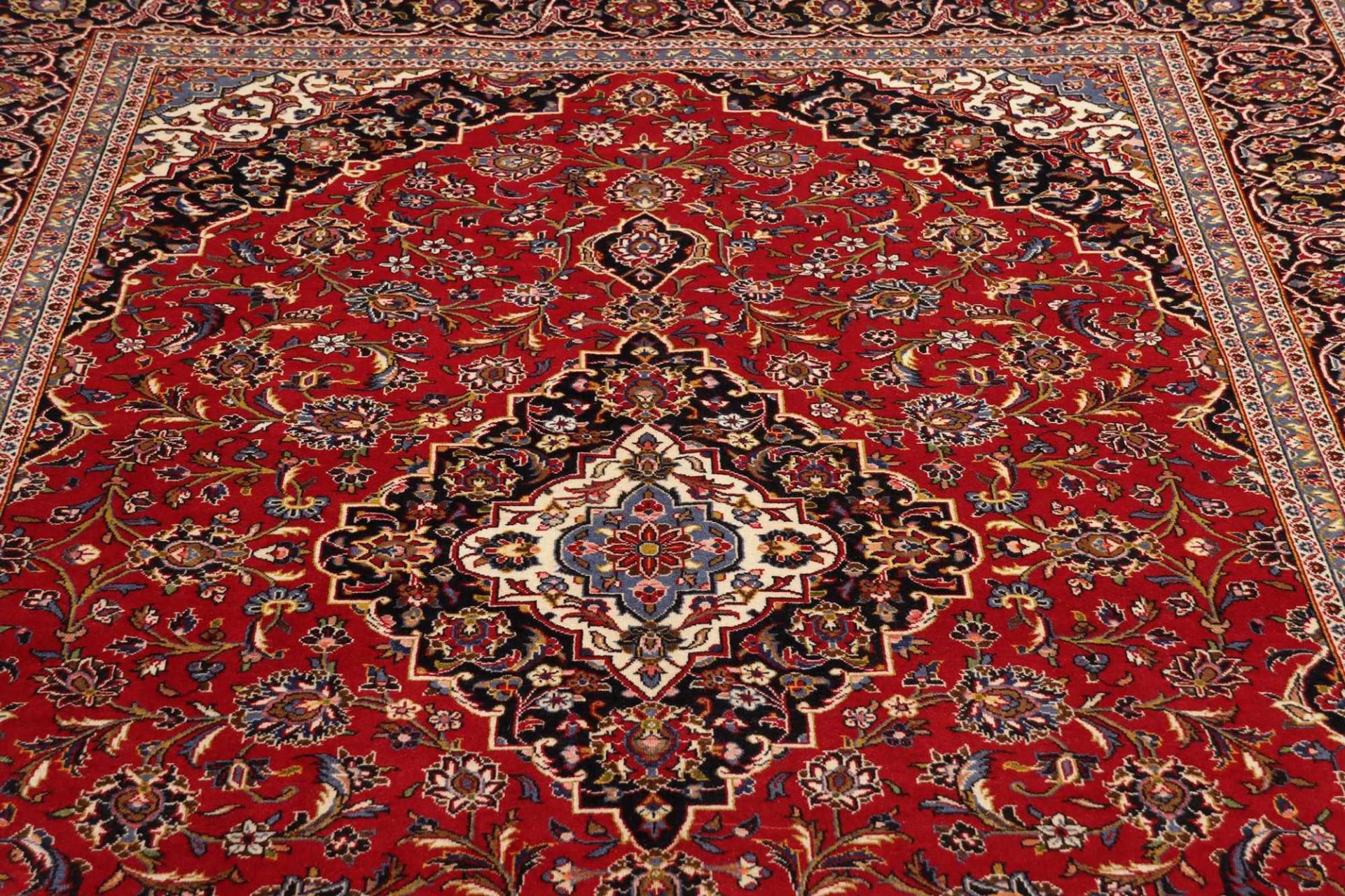 Kashan Perserteppich 201 × 304 cm aus Wolle, handgeknüpft