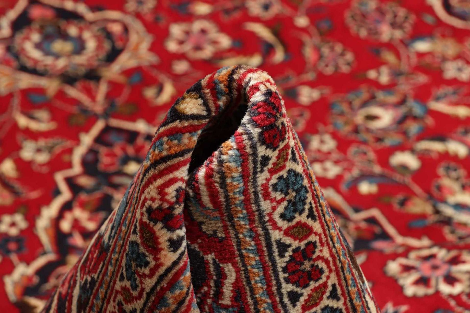 Kashan Perserteppich 201 × 304 cm aus Wolle, handgeknüpft
