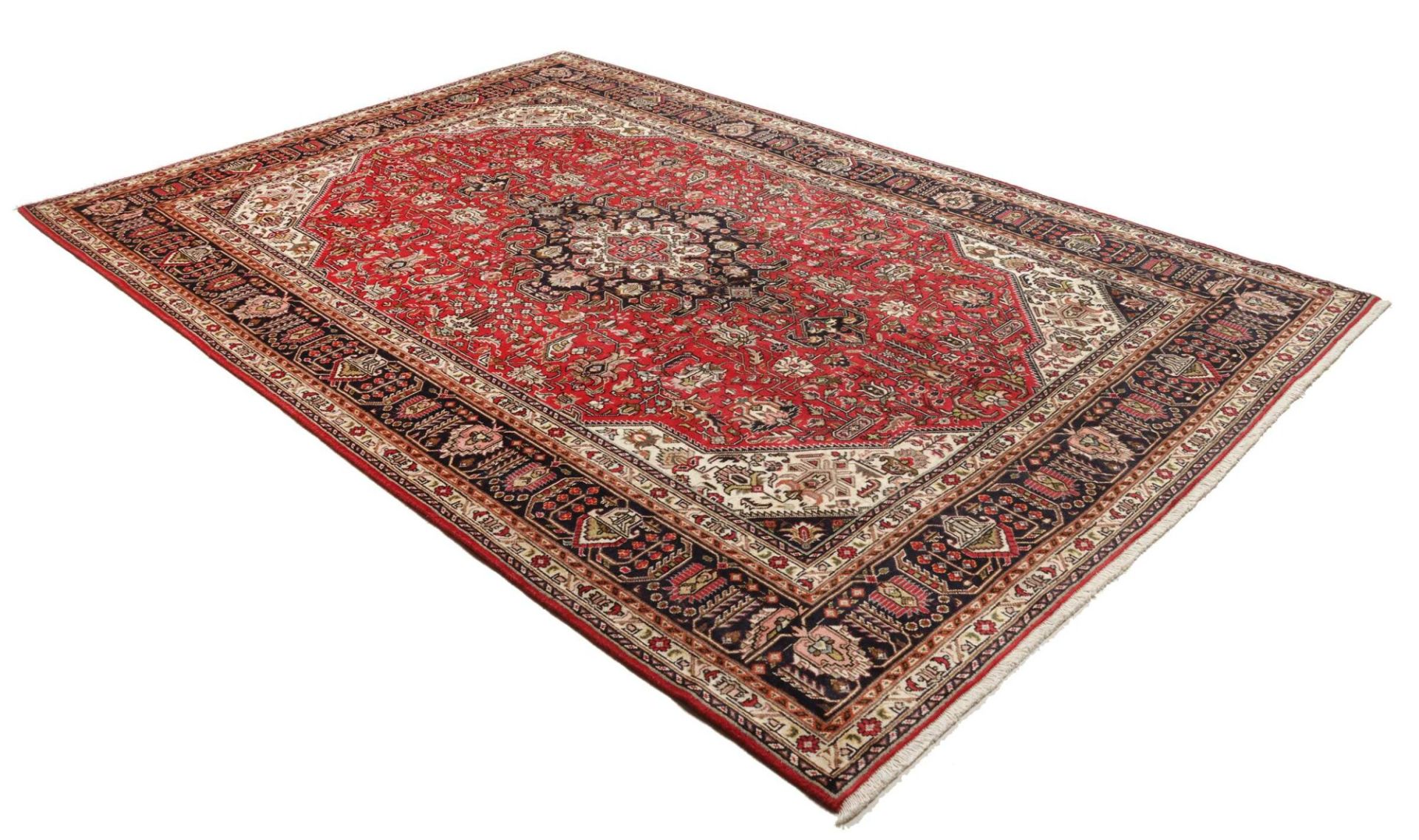 Täbriz Perserteppich 201 × 299 cm aus Wolle, handgeknüpft