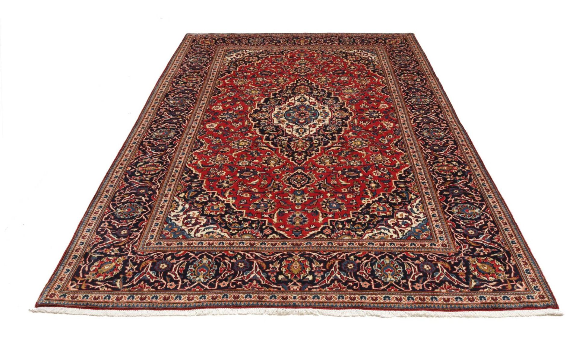 Handgeknüpfter Kashan Perserteppich, 199 × 309 cm, Wolle