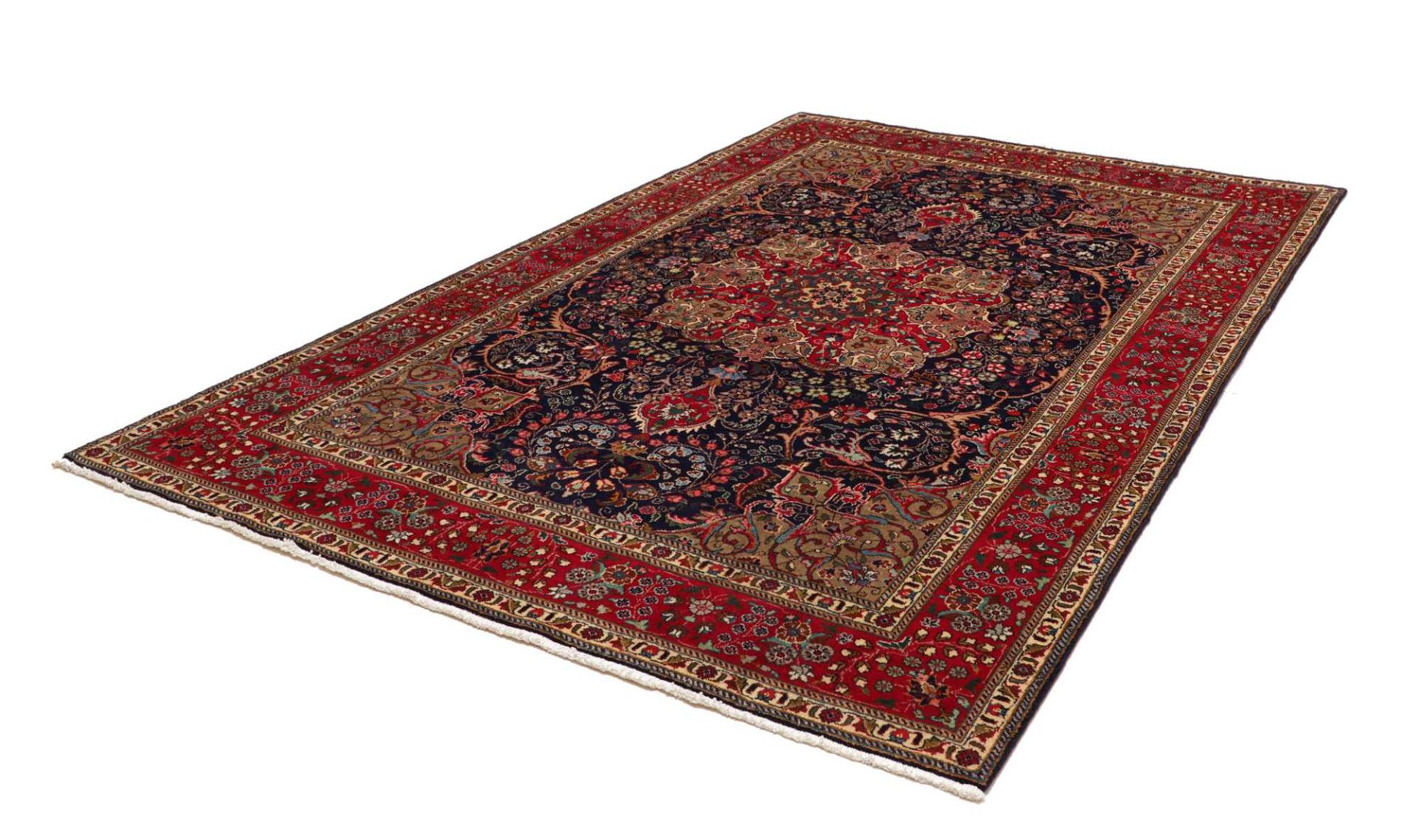 Täbriz Perserteppich 206 × 299 cm aus Wolle, handgeknüpft