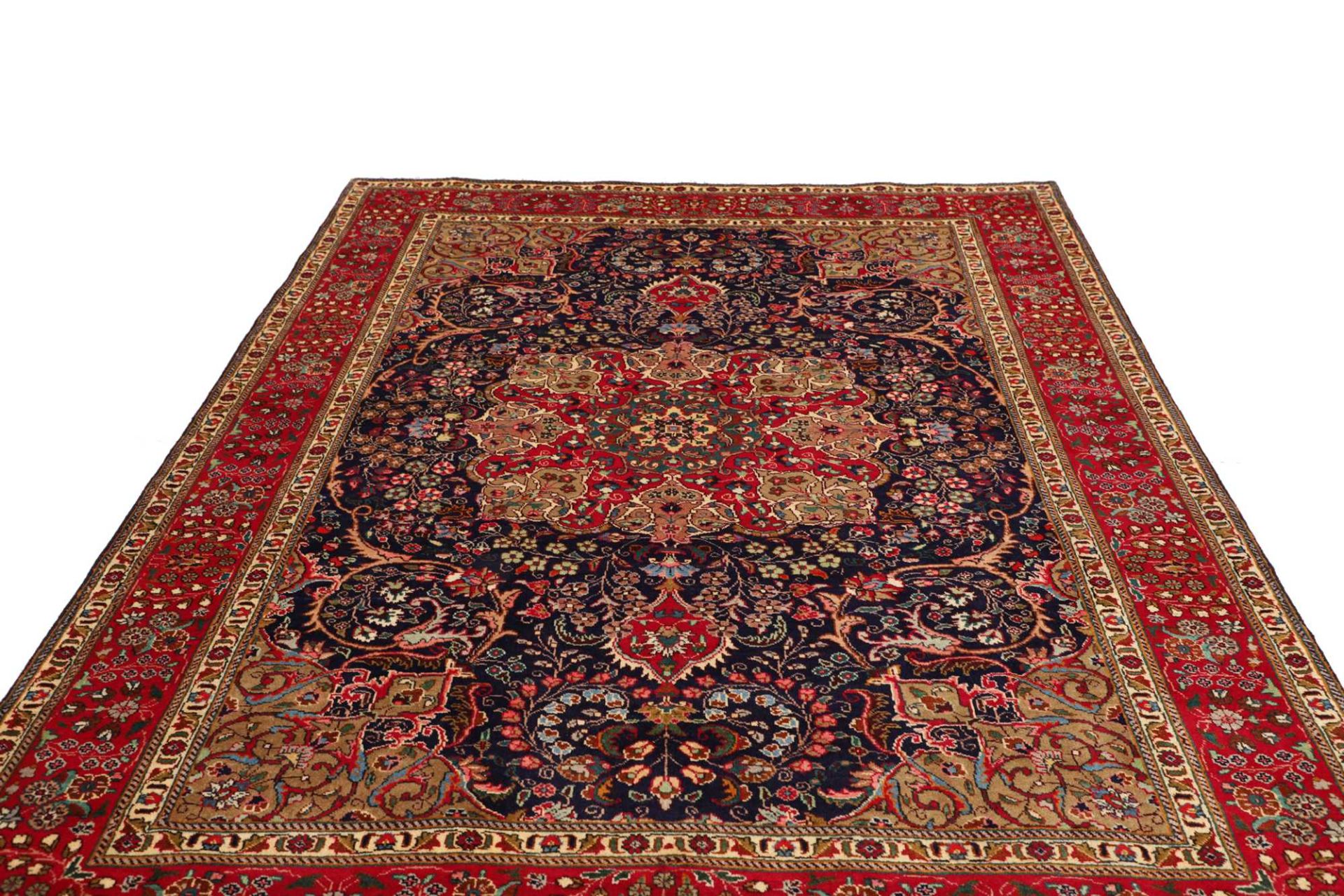 Täbriz Perserteppich 206 × 299 cm aus Wolle, handgeknüpft