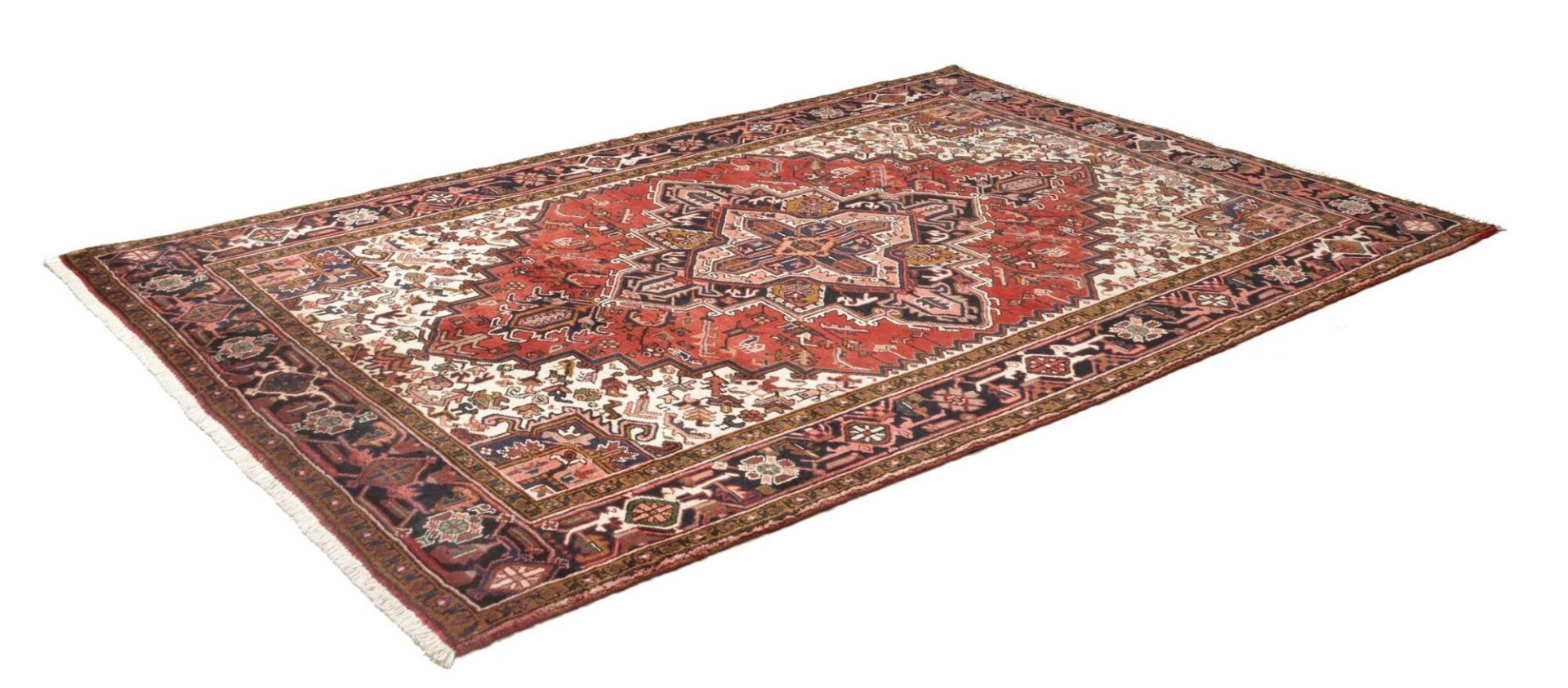 Heriz Perserteppich 207 × 299 cm aus Wolle, handgeknüpft