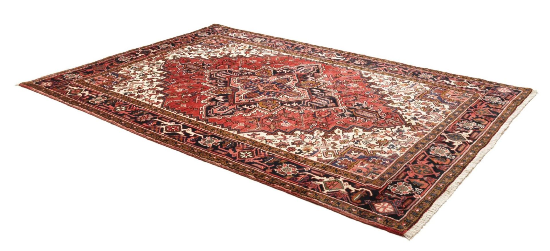 Heriz Perserteppich 207 × 299 cm aus Wolle, handgeknüpft