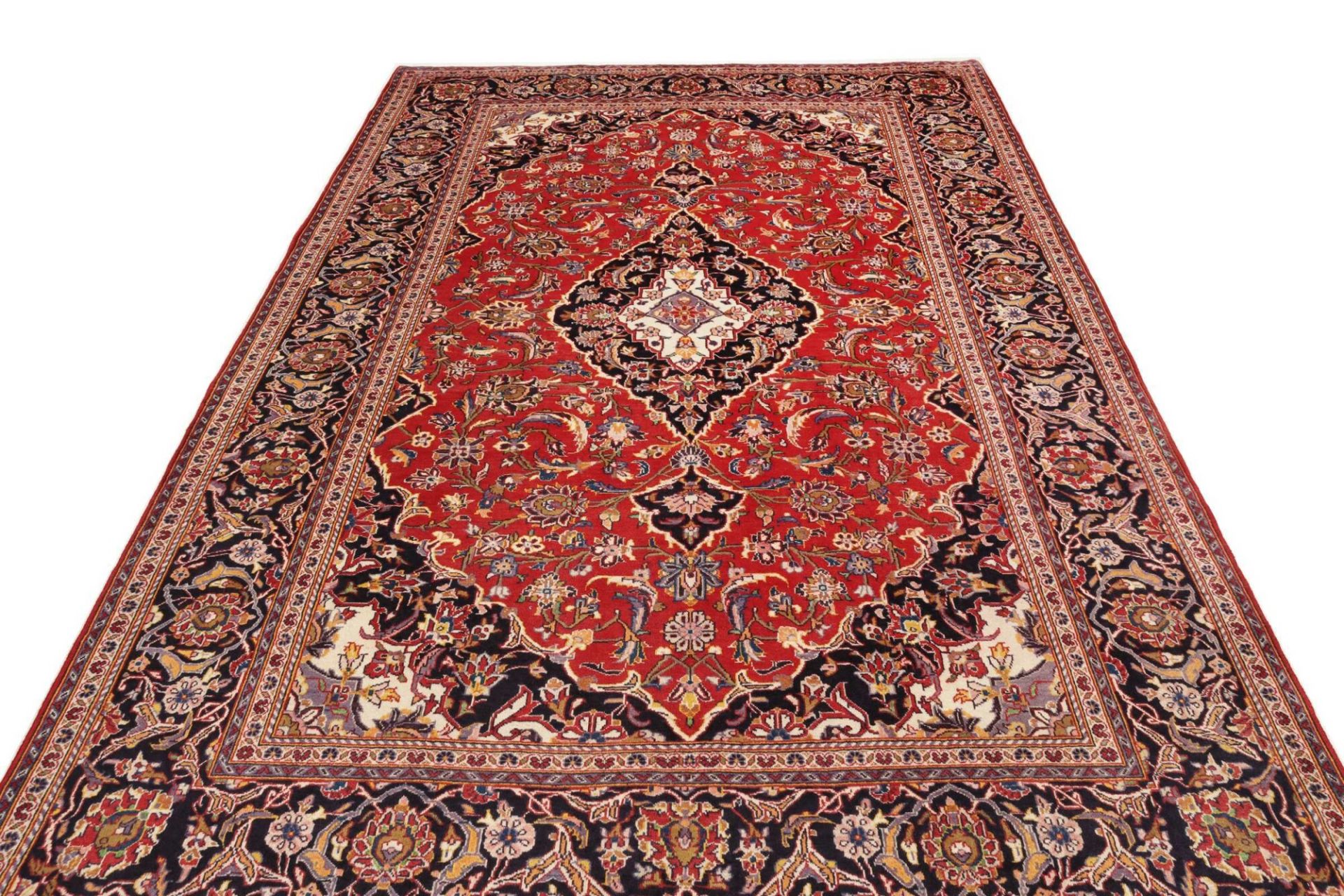 perserteppich-kashan-205-x-315-cm-schurwolle-handgeknupft-hochwertig-3 Handgeknüpfter Kashan Perserteppich, 205 × 315 cm, Wolle