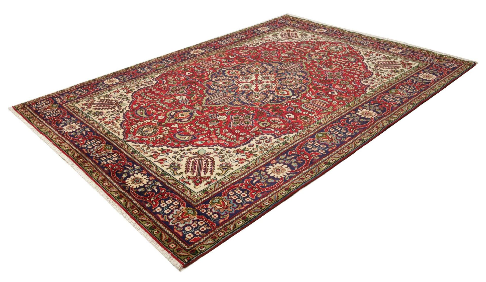 Handgeknüpfter Täbriz Perserteppich 209 × 296 cm