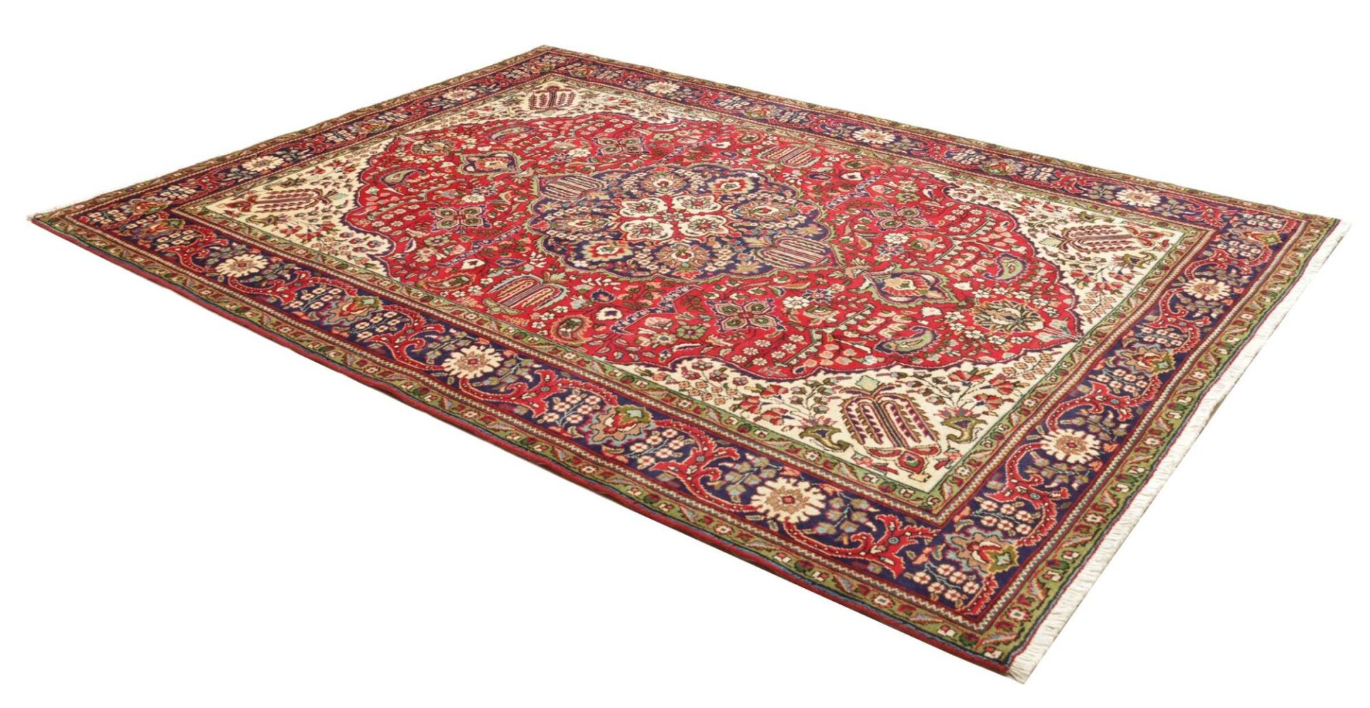 Handgeknüpfter Täbriz Perserteppich 209 × 296 cm
