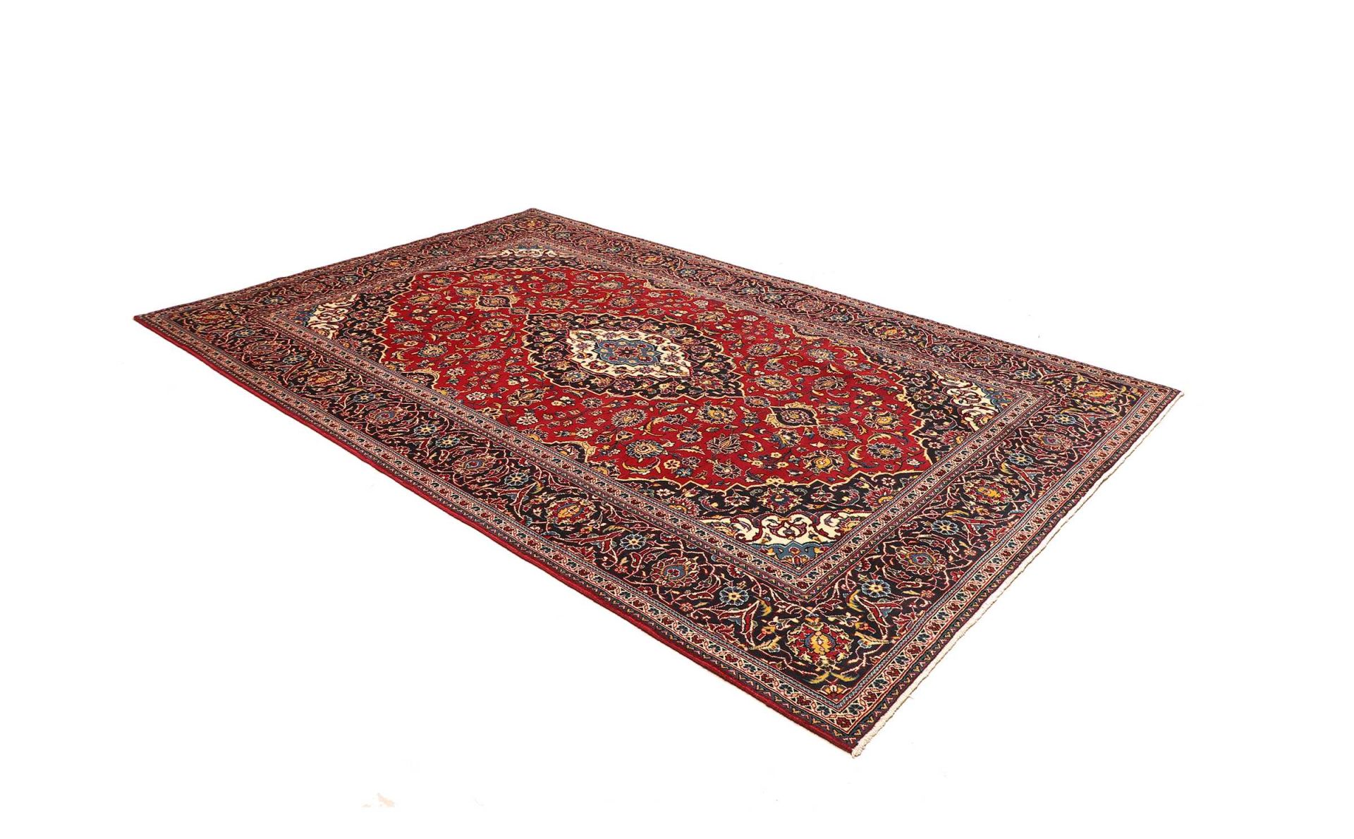 Handgeknüpfter Kashan Perserteppich, 199 × 306 cm, Wolle