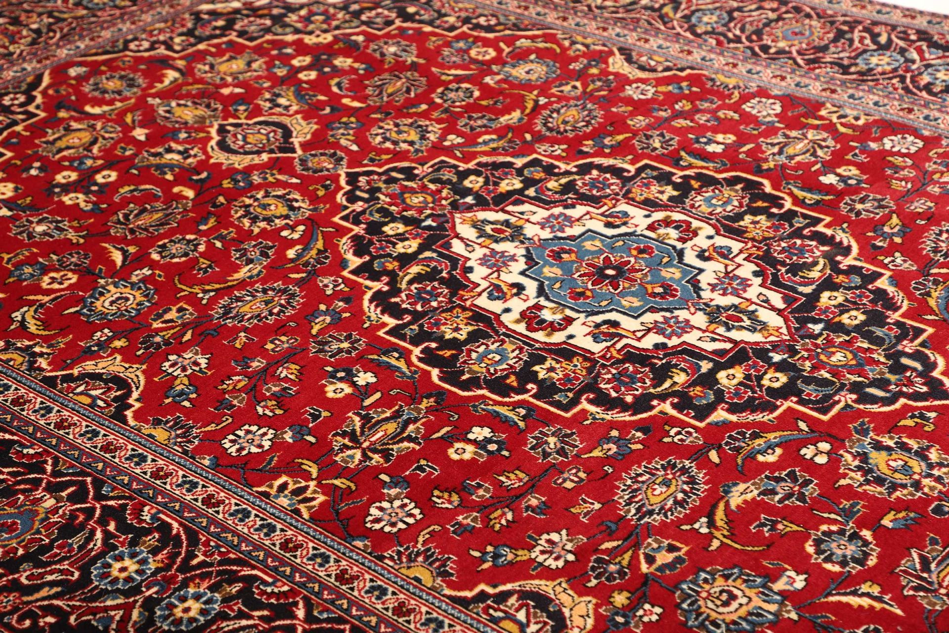 Handgeknüpfter Kashan Perserteppich, 199 × 306 cm, Wolle