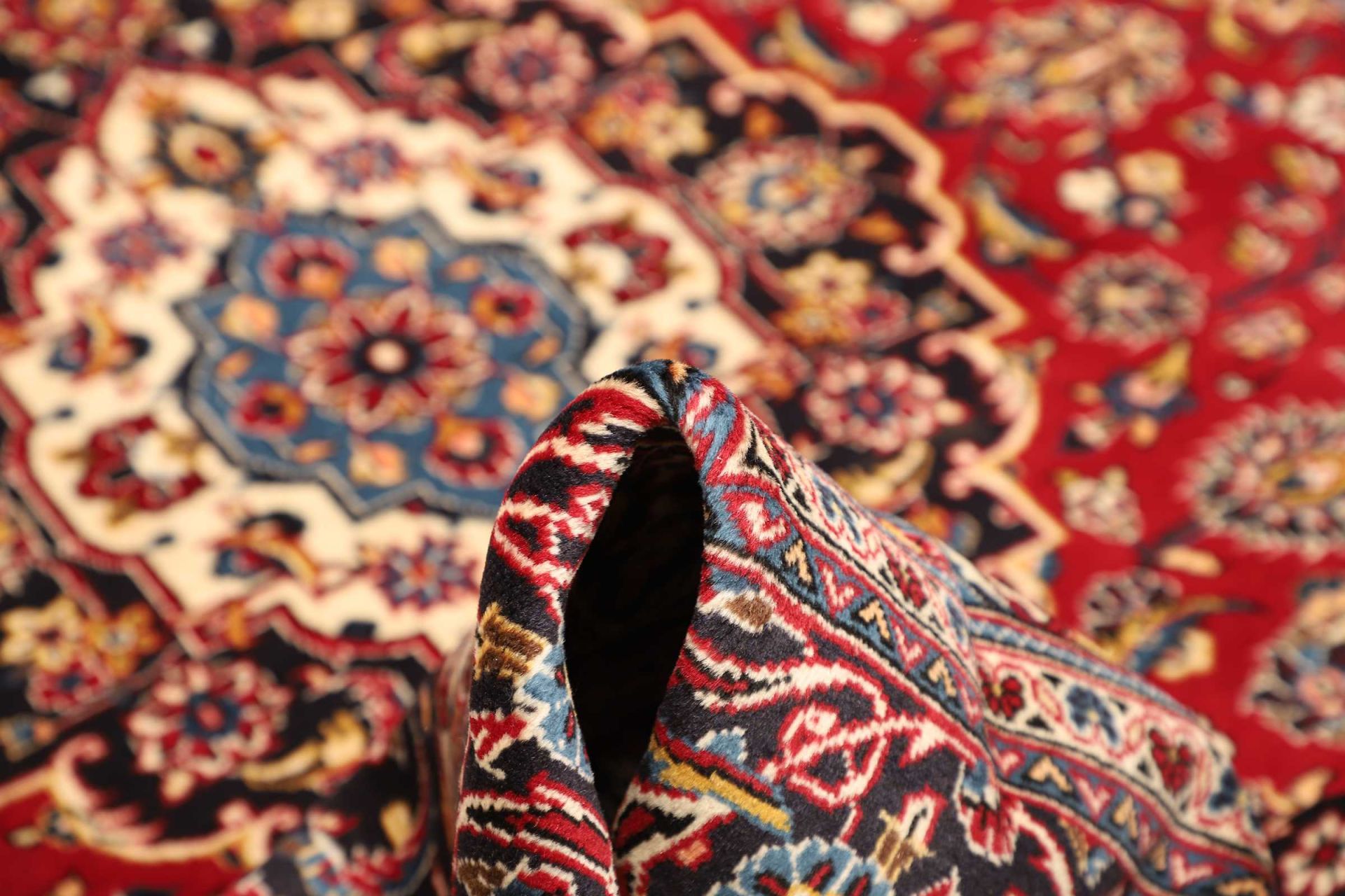 Handgeknüpfter Kashan Perserteppich, 199 × 306 cm, Wolle