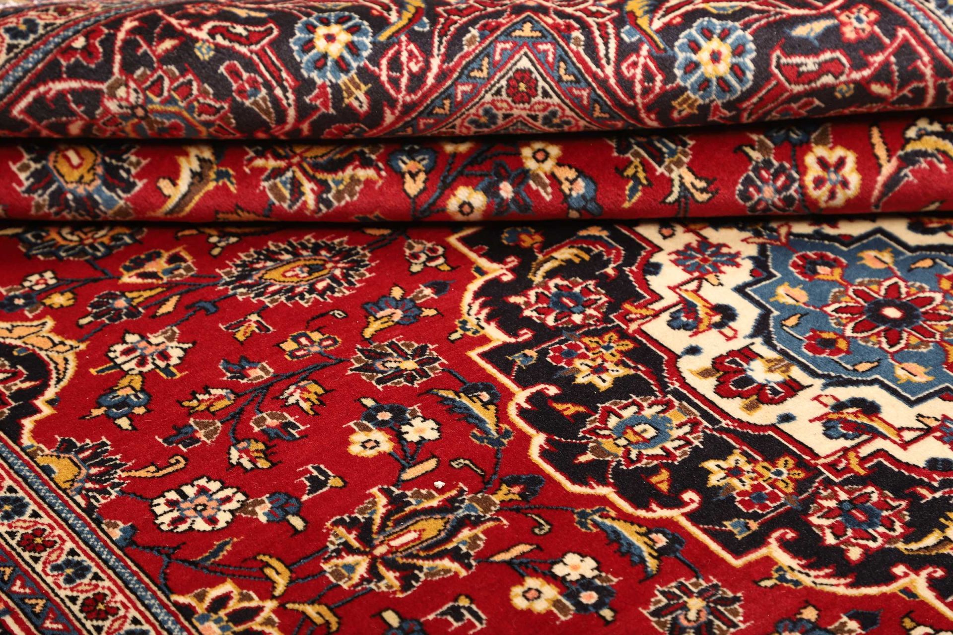 Handgeknüpfter Kashan Perserteppich, 199 × 306 cm, Wolle