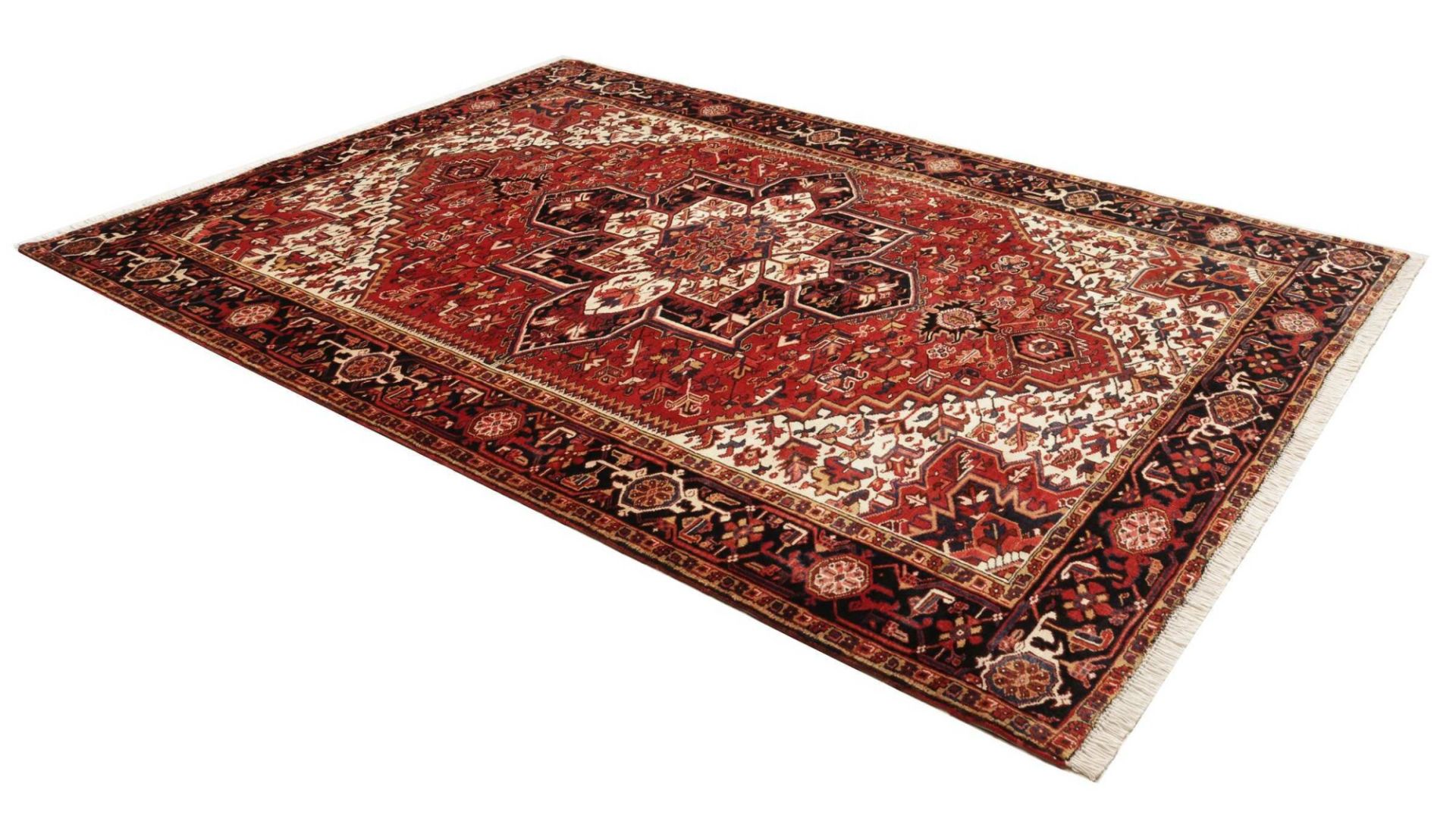 perserteppich-heriz-221-x-302-cm-schurwolle-handgeknupft-rustikal-2 Handgeknüpfter Heriz Perserteppich 221 × 302 cm