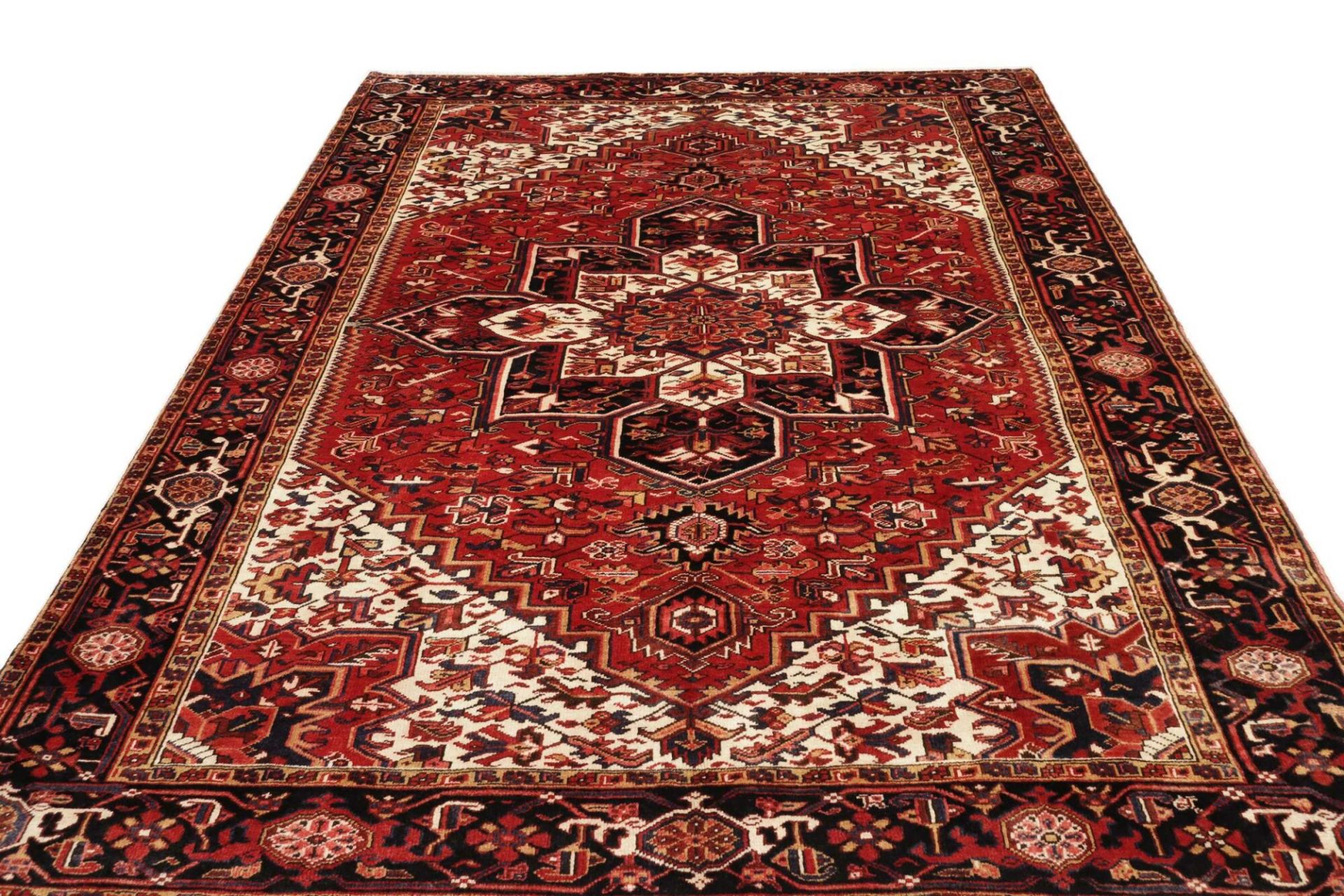 perserteppich-heriz-221-x-302-cm-schurwolle-handgeknupft-rustikal-3 Handgeknüpfter Heriz Perserteppich 221 × 302 cm
