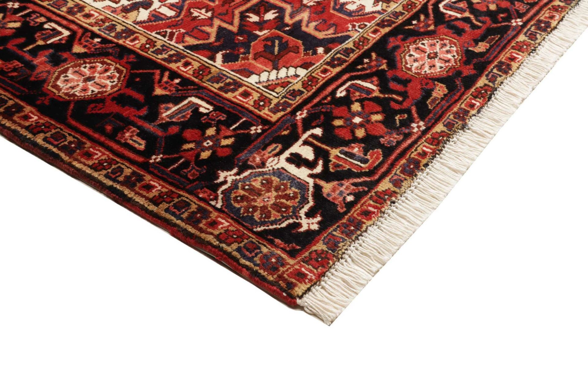 perserteppich-heriz-221-x-302-cm-schurwolle-handgeknupft-rustikal-4 Handgeknüpfter Heriz Perserteppich 221 × 302 cm