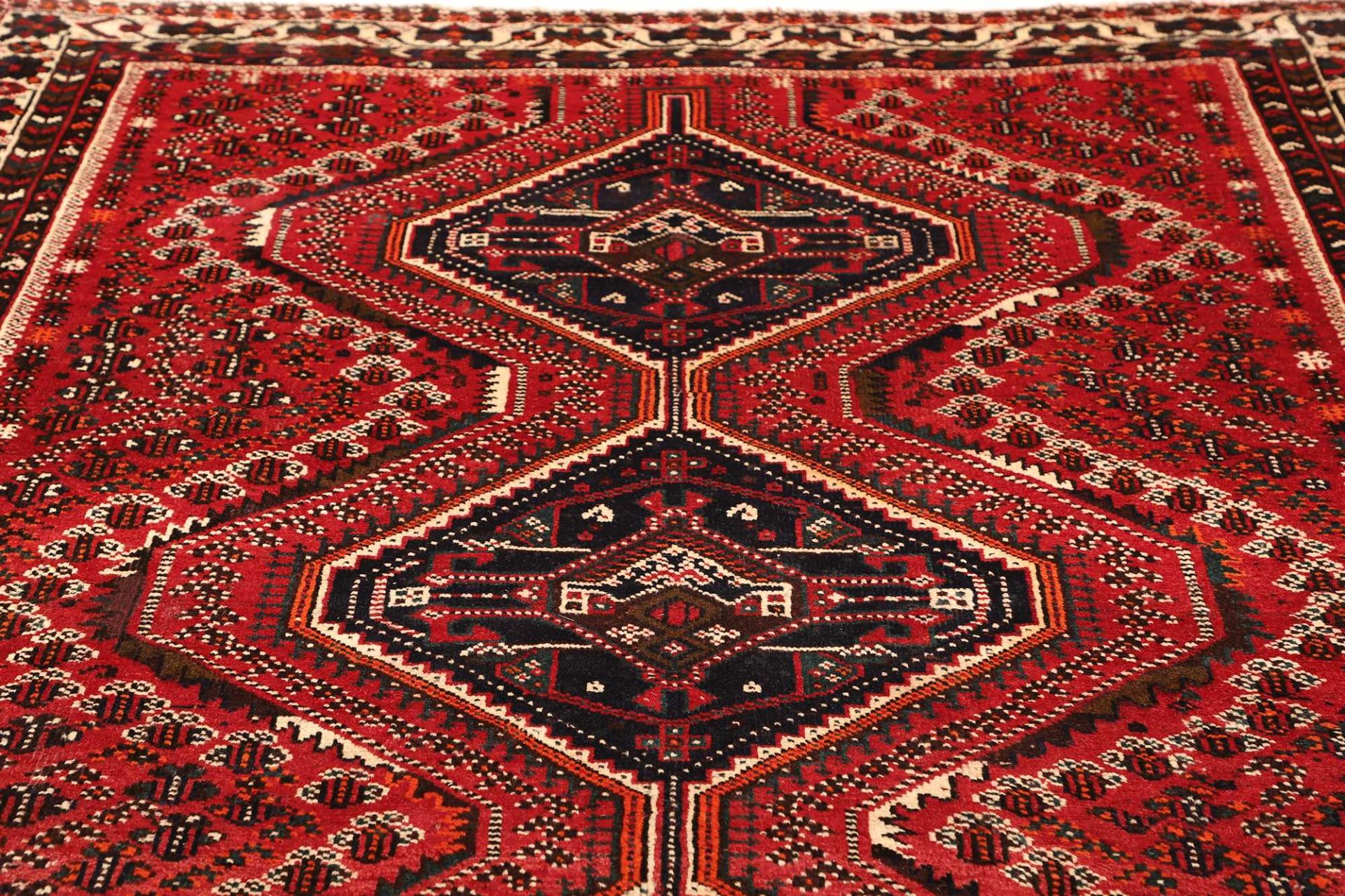 Handgeknüpfter Shiraz Perserteppich, 206 × 292 cm, Wolle
