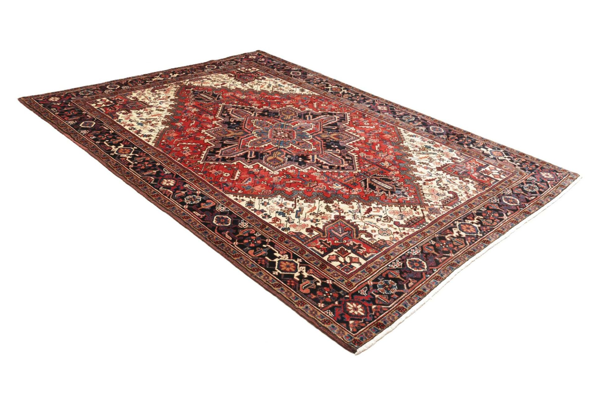 Handgeknüpfter Heriz Perserteppich, 208 × 279 cm, Wolle