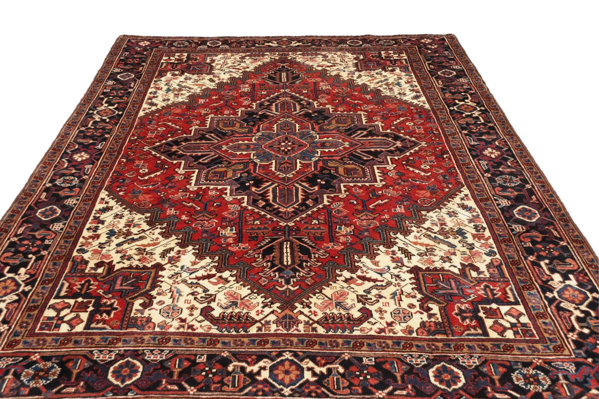 Handgeknüpfter Heriz Perserteppich, 208 × 279 cm, Wolle