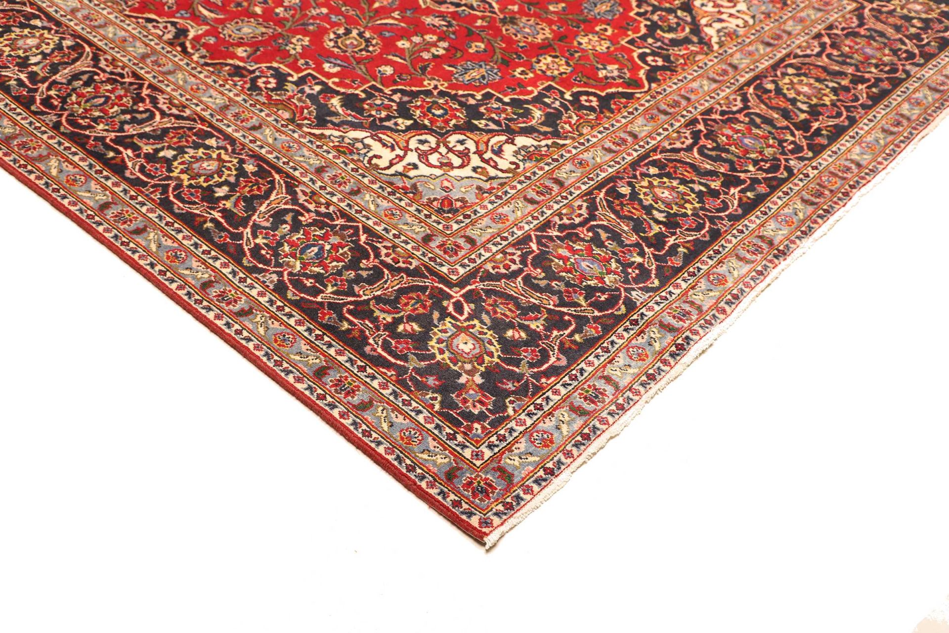 Handgeknüpfter Kashan Perserteppich 201 × 304 cm