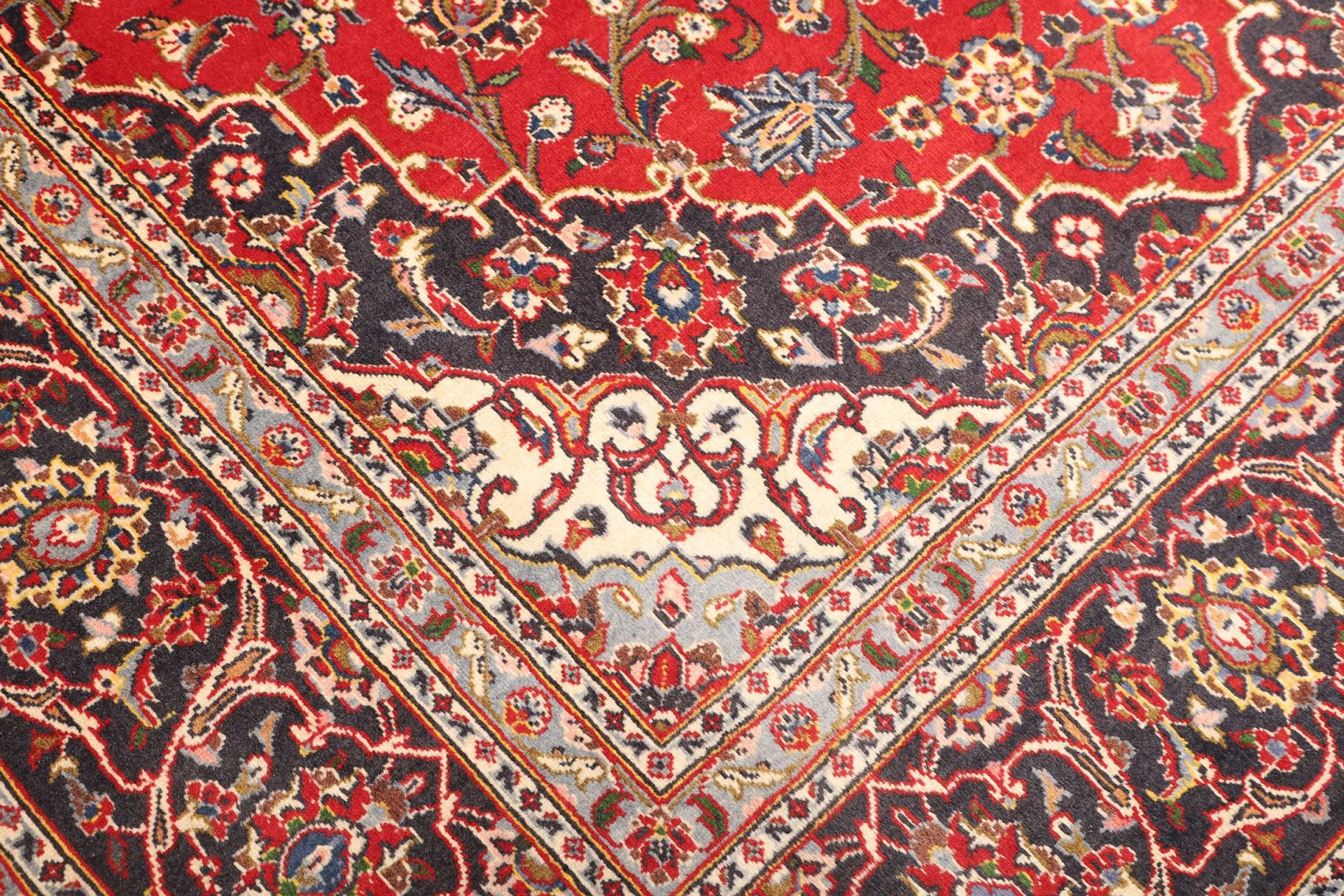 Handgeknüpfter Kashan Perserteppich 201 × 304 cm