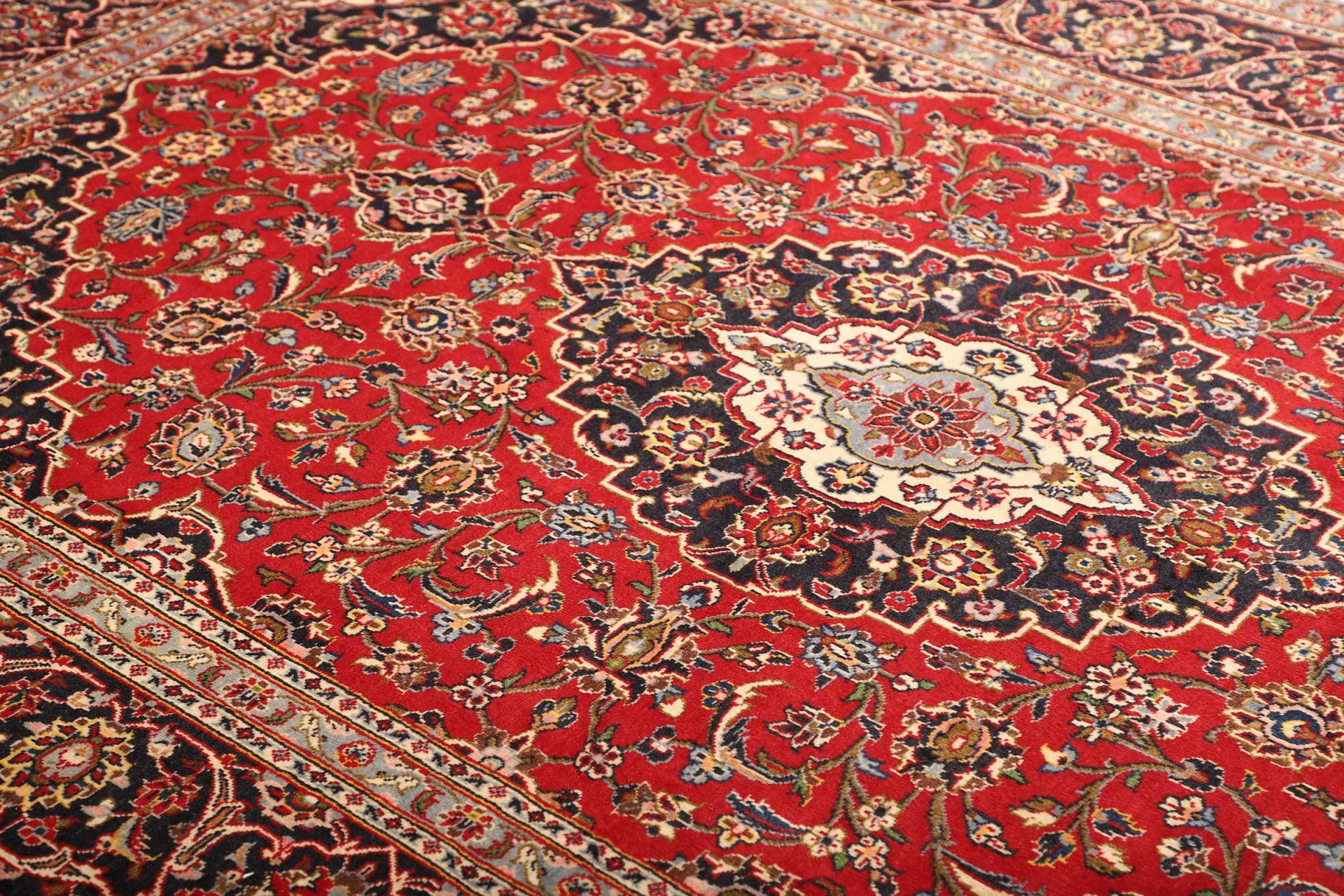 Handgeknüpfter Kashan Perserteppich 201 × 304 cm